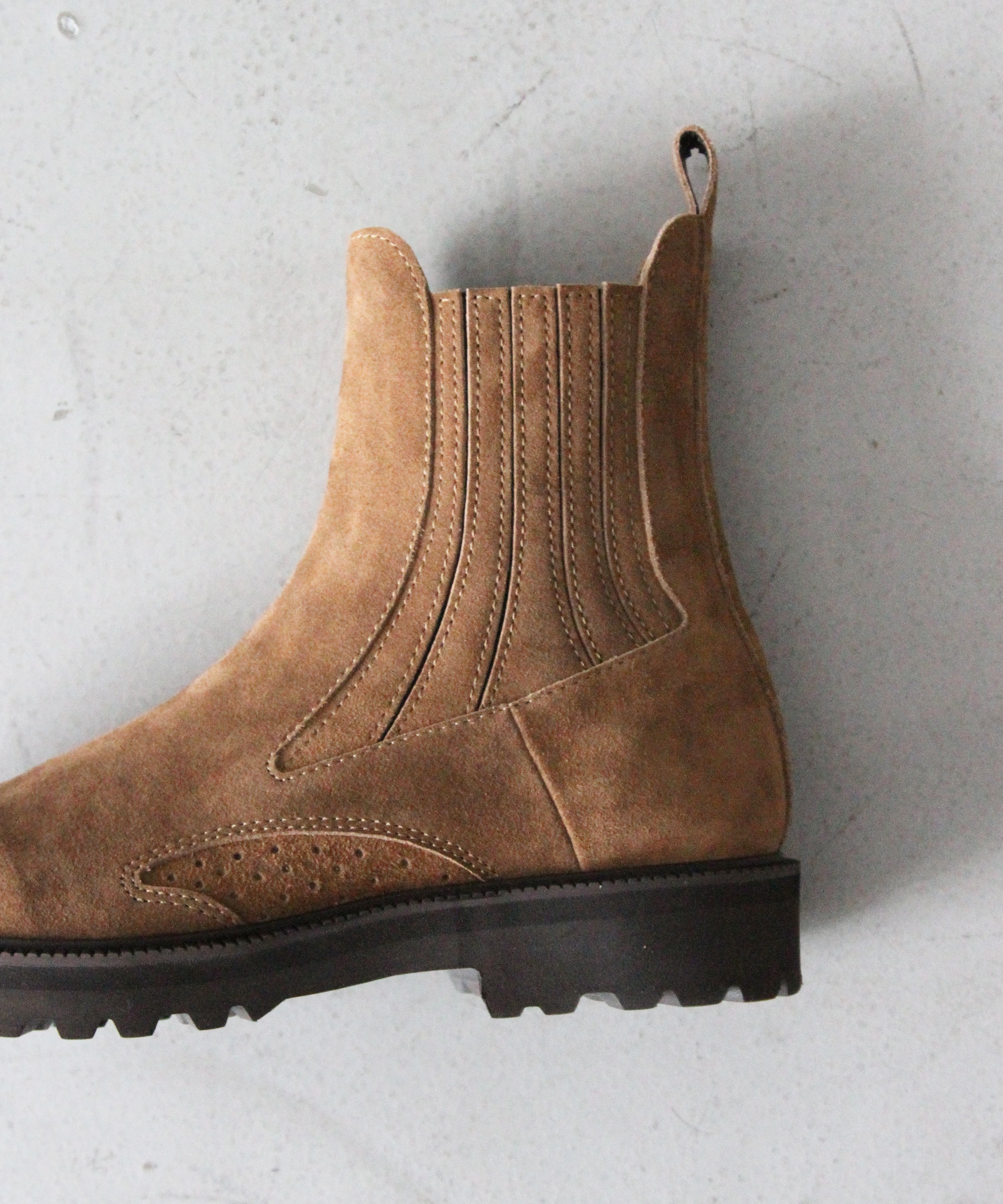 KAIKO × MIDORIKAWA RYO Side gore boots "CAMEL"