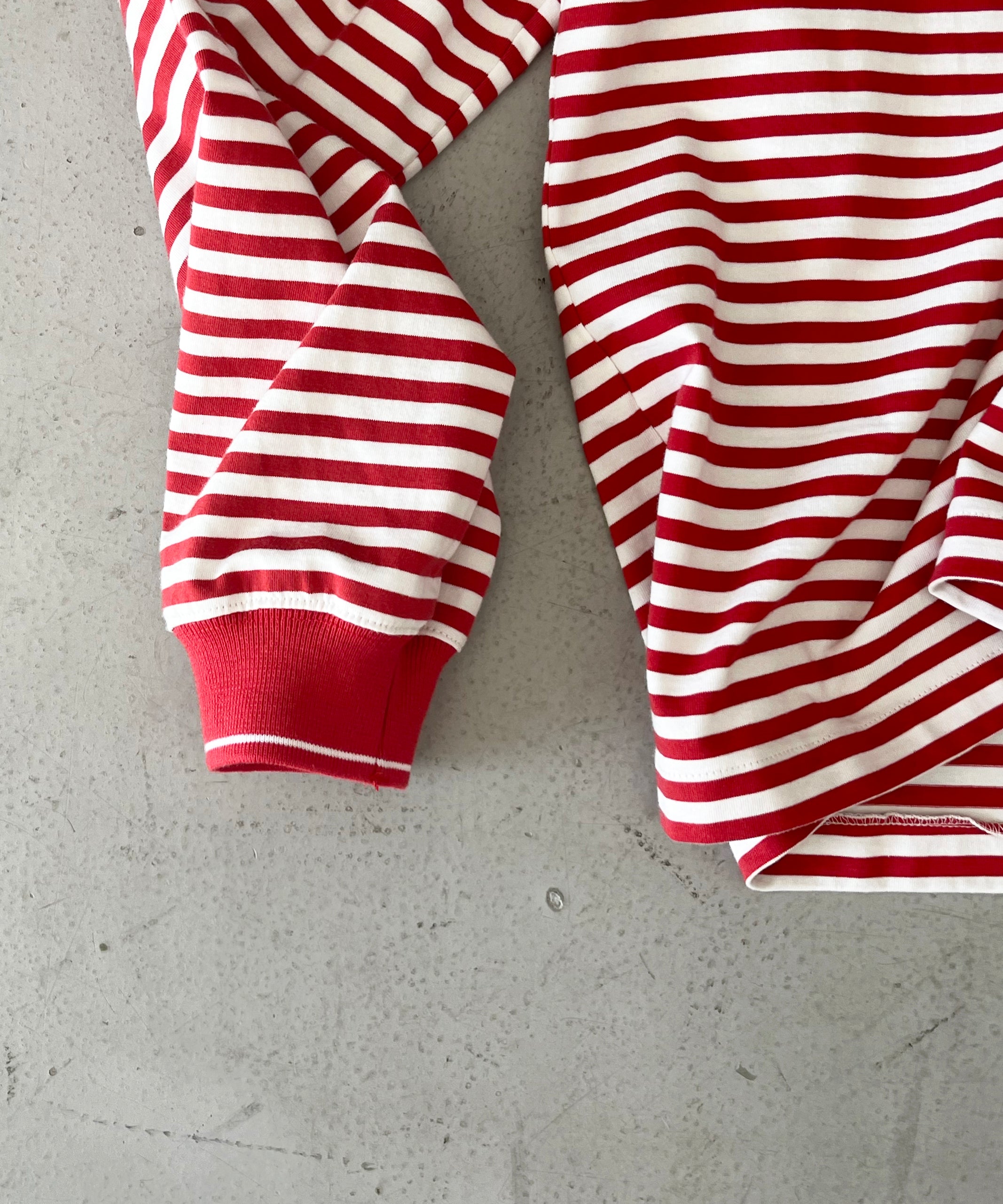 KAIKO Long sleeve border polo shirt "RED"