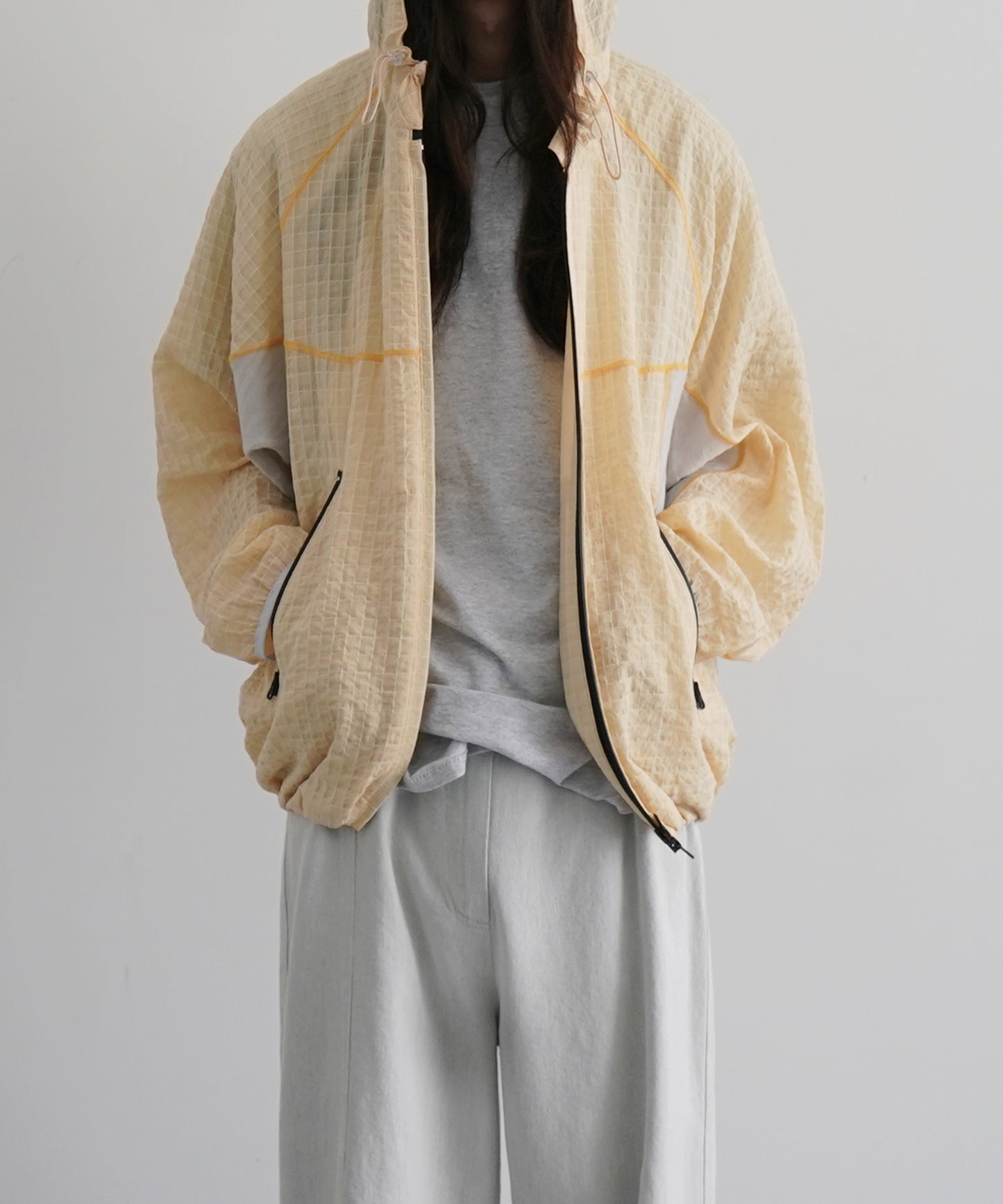 Laid.B Diver seam parka "BEIGE"