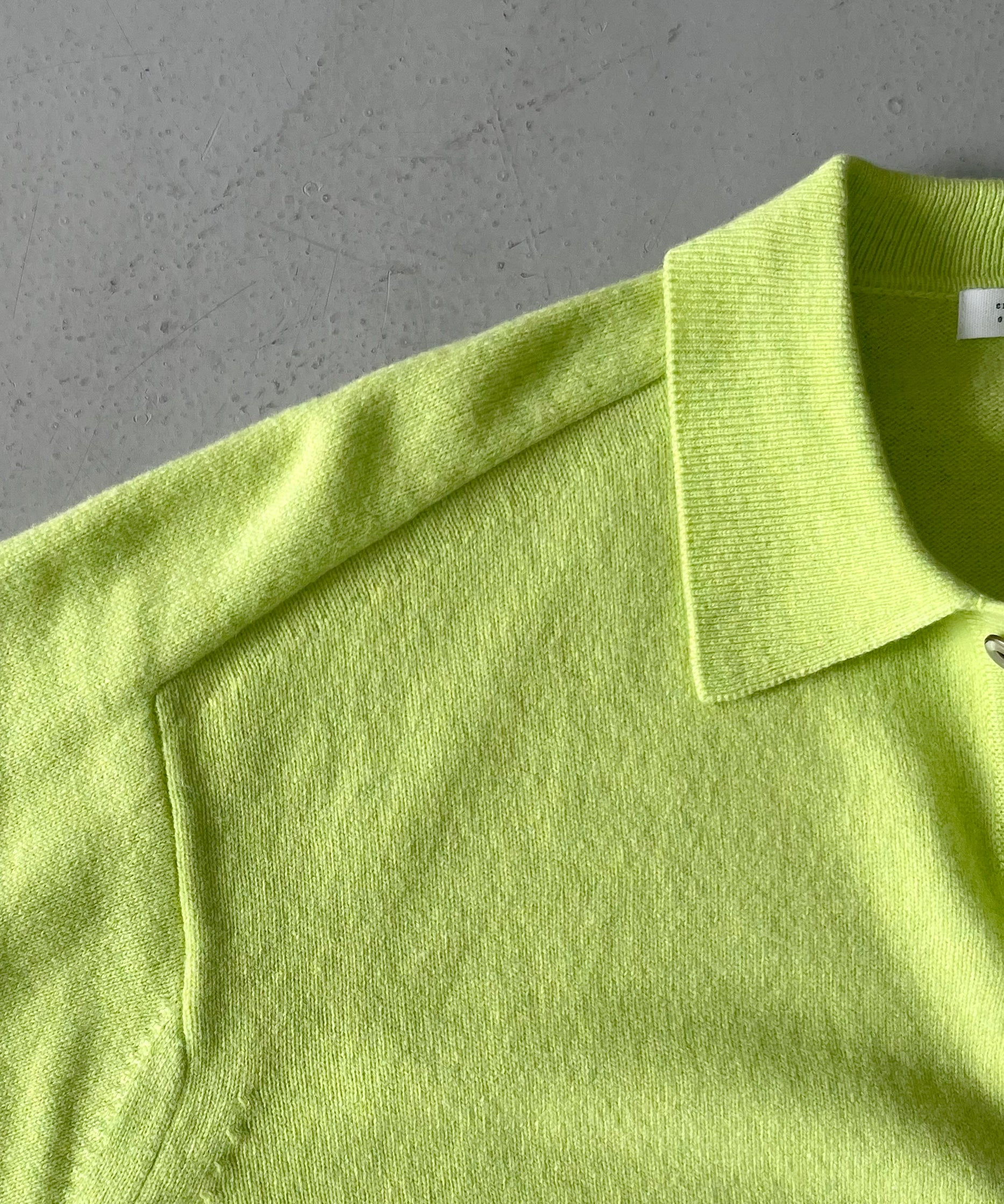 crepuscule M-g knit polo "LIME"