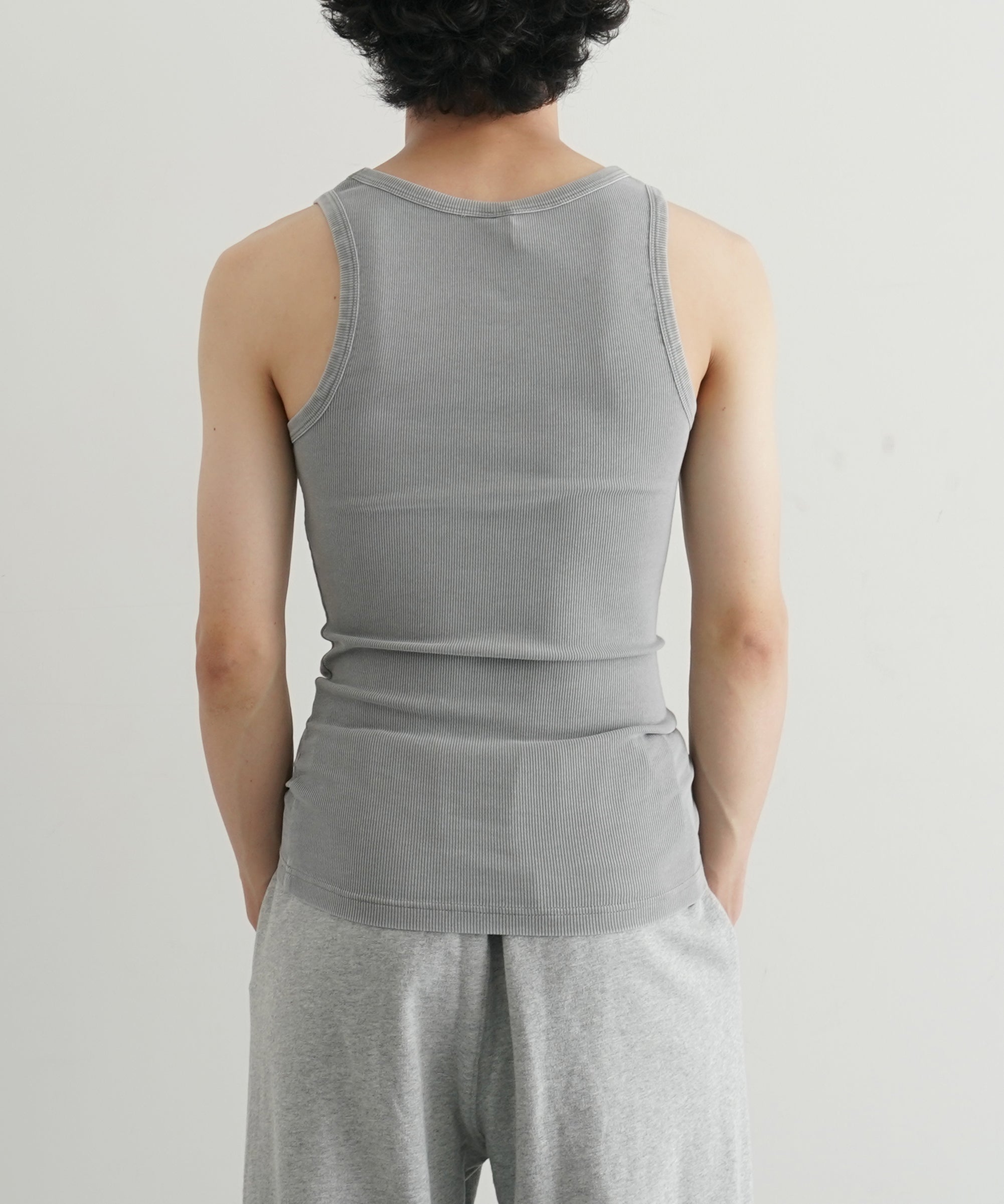 ENTIRE STUDIOS Rib tank "SILVER"