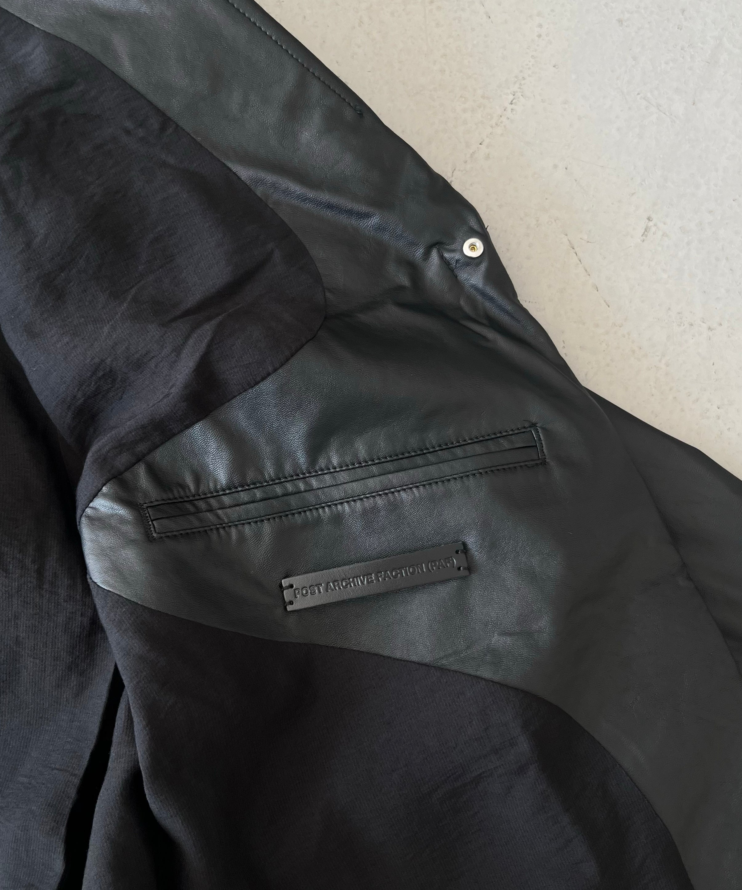 POST ARCHIVE FACTION(PAF) Seeds jacket "METALLIC BLACK"
