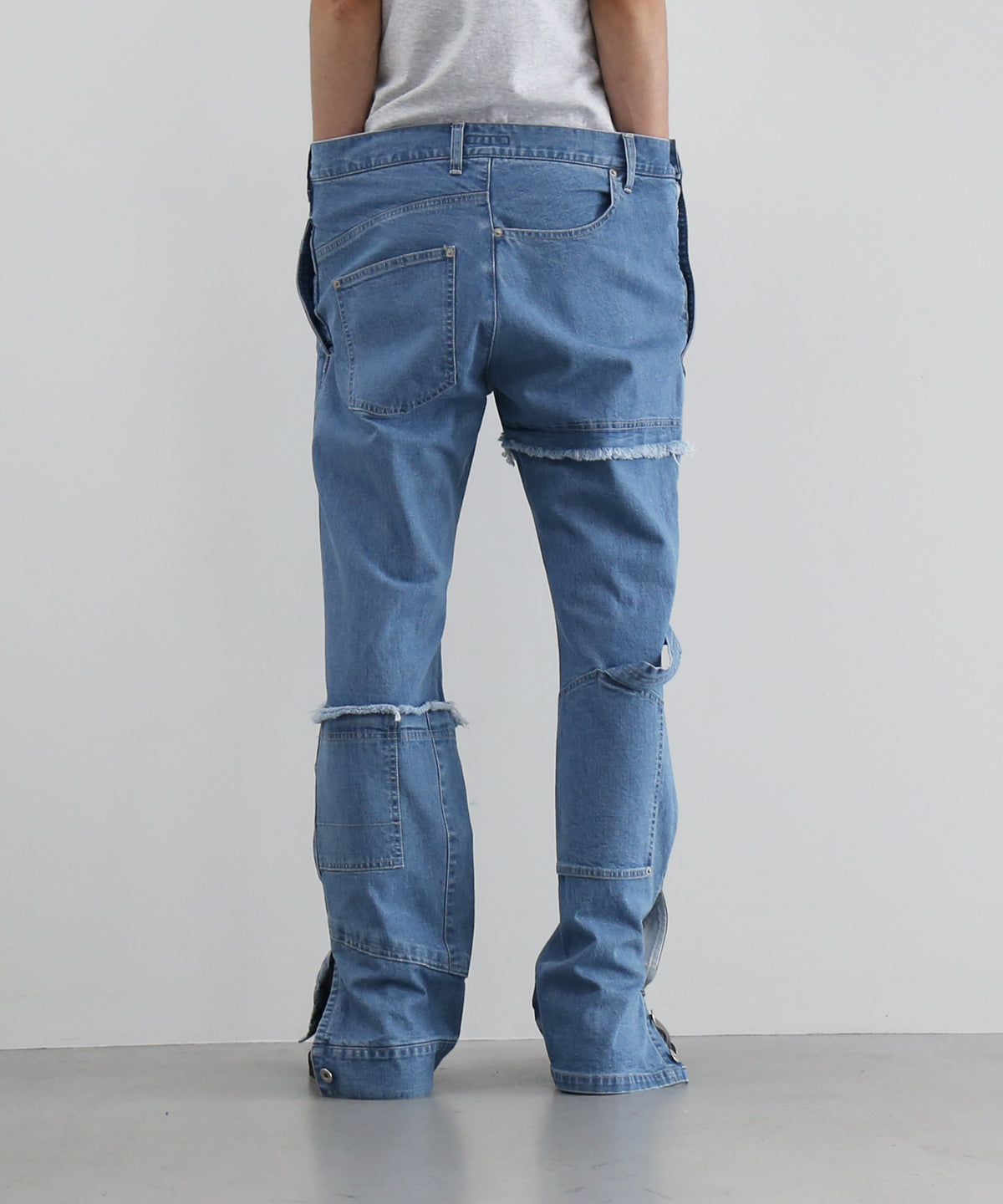 WHOWHAT Puzzle denim pants〈new type〉 "INDIGO FADE"