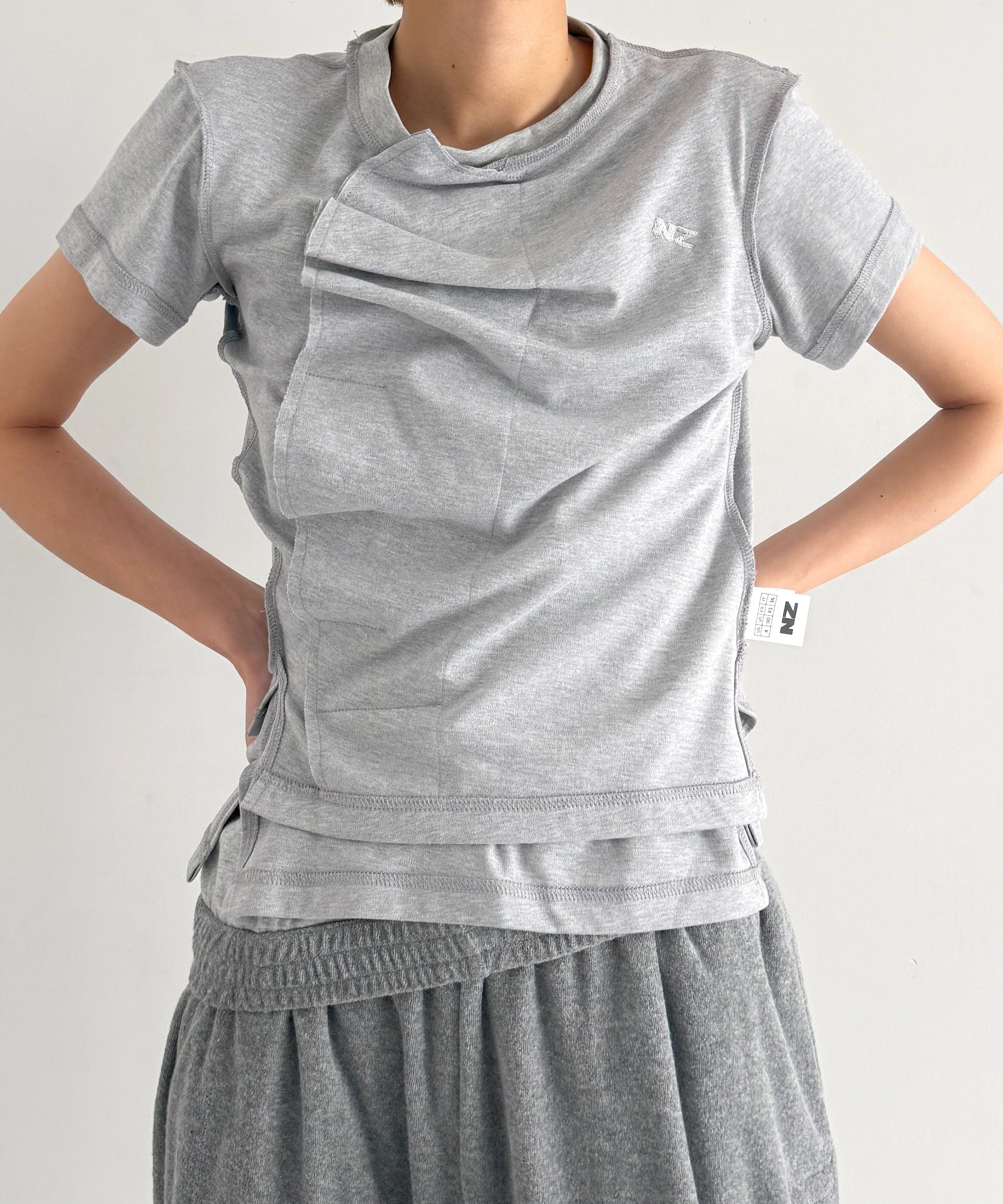 NATASHA ZINKO Double t-shirt "GREY"