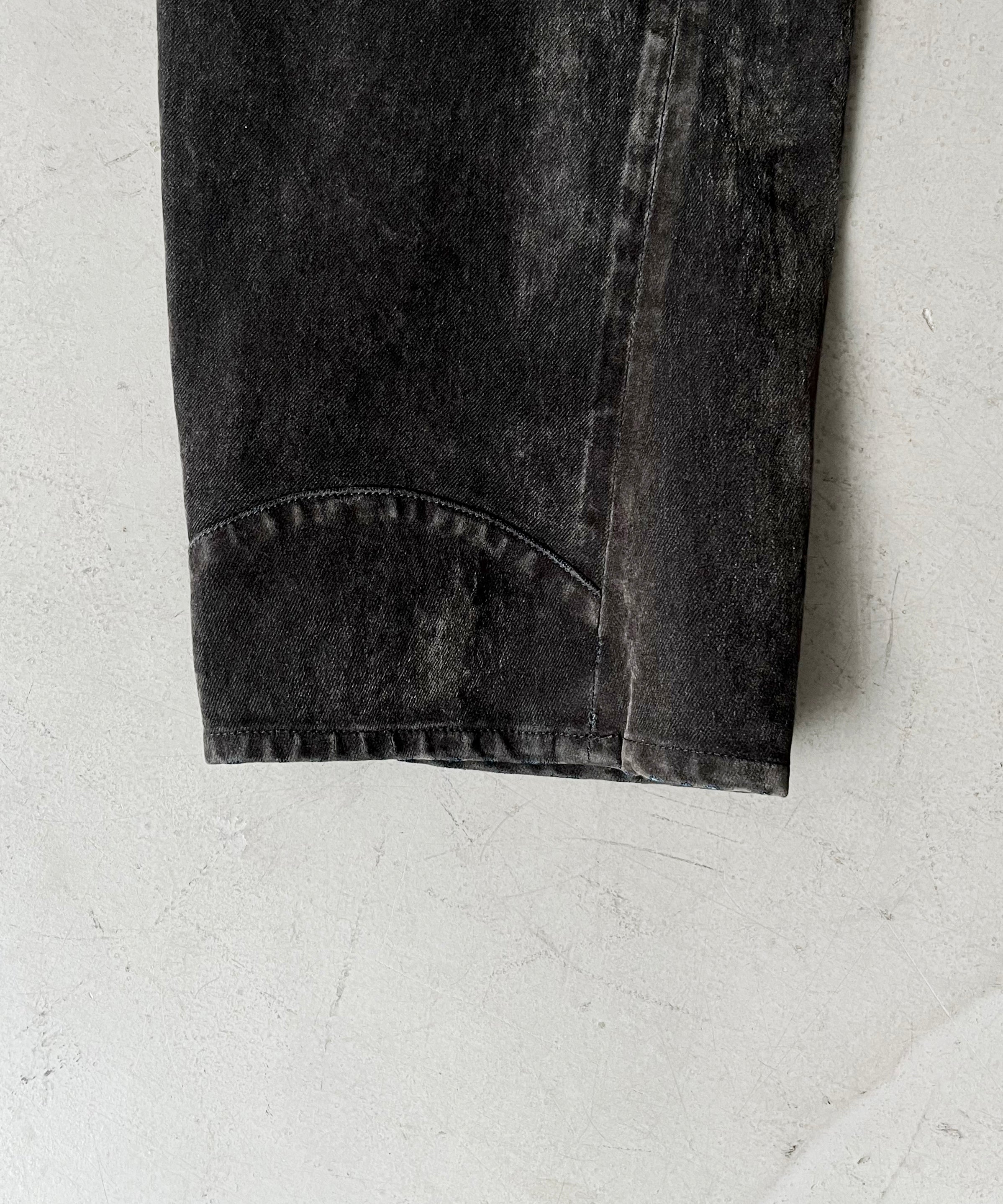 LOADINGROOM Twisted waist jeans "VELVET GREY"