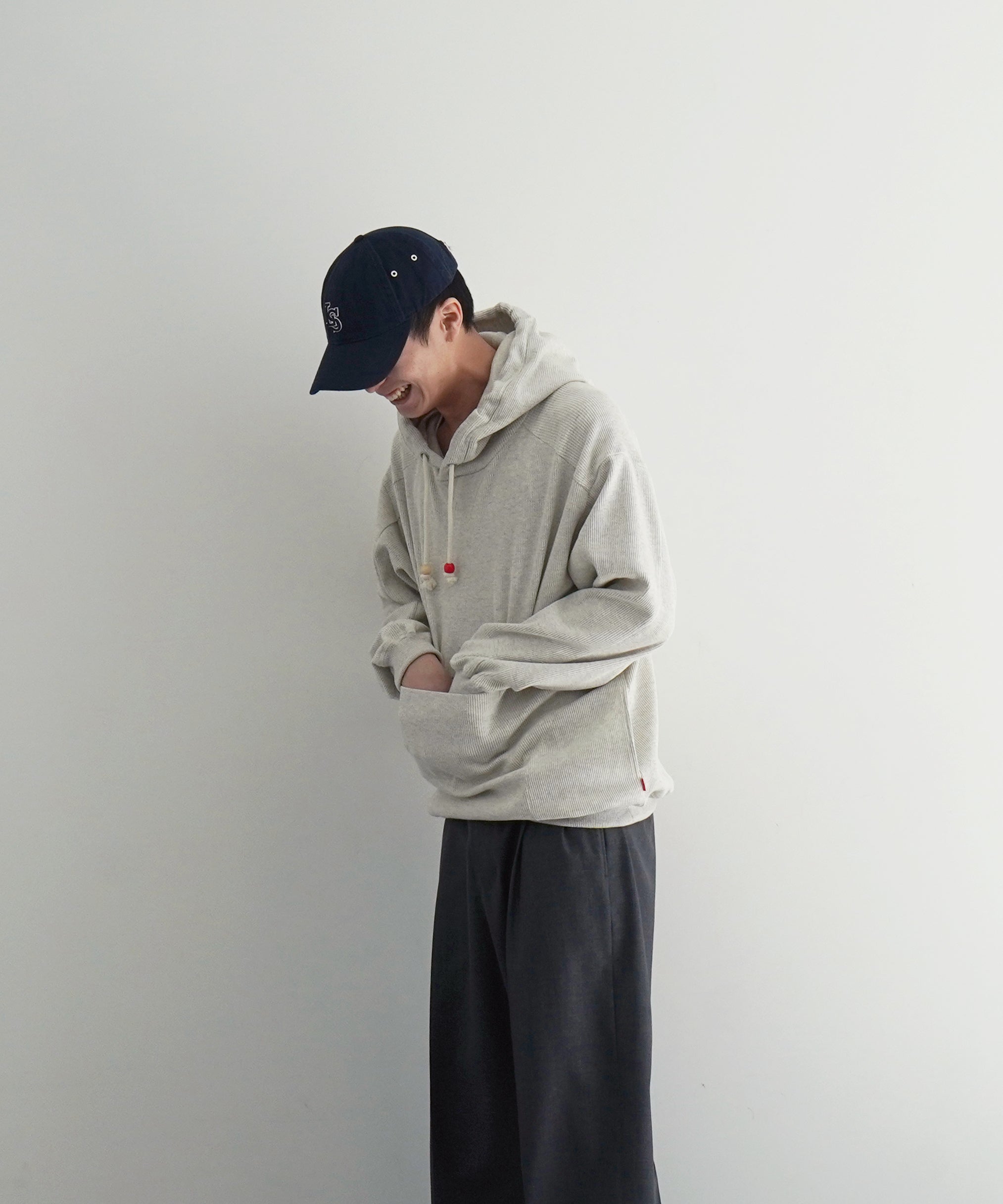 WHIMSY Thermal hoodie "WHITE HEATHER"