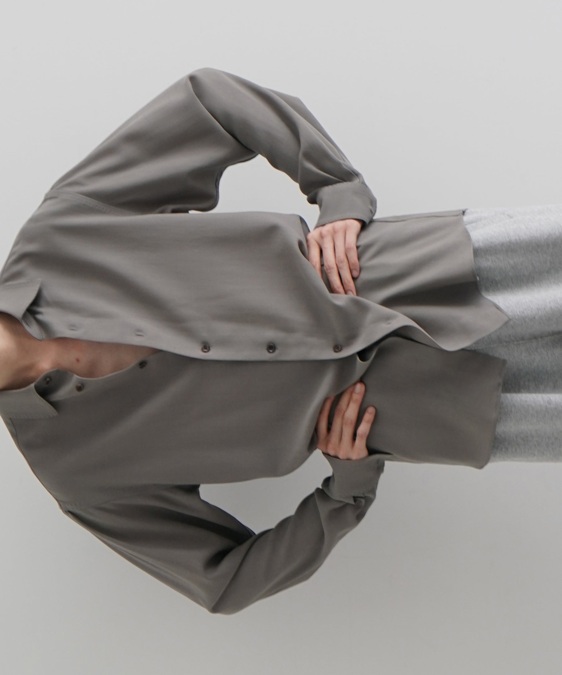 SOSHIOTSUKI Manica camicia dress shirt "GREY"