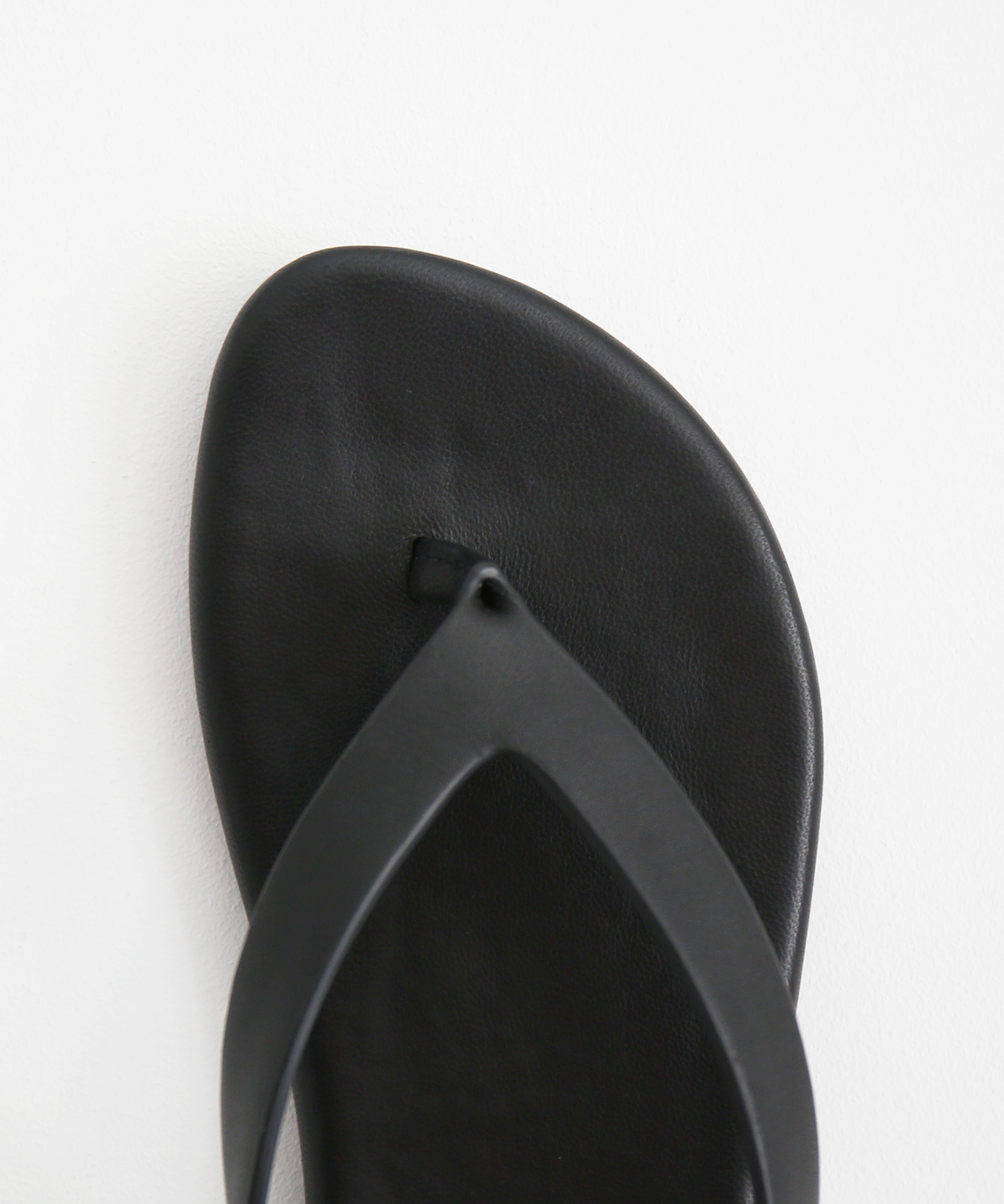 spysy Phantom leather flip flop women "BLACK"