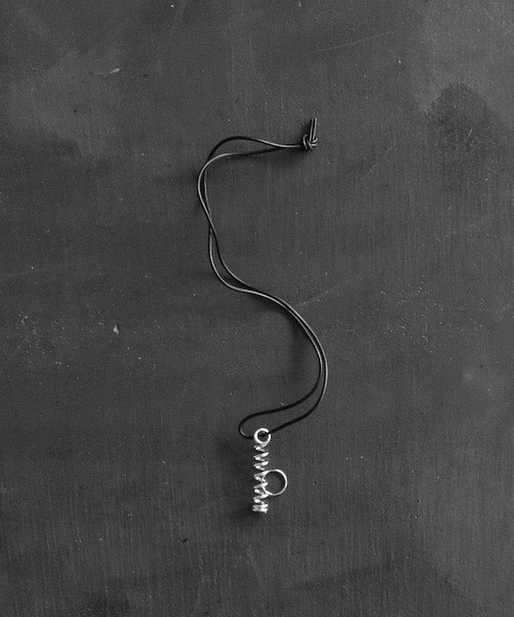 ED ROBERT JUDSON Coil neck holder "BLACK" SILVER 925