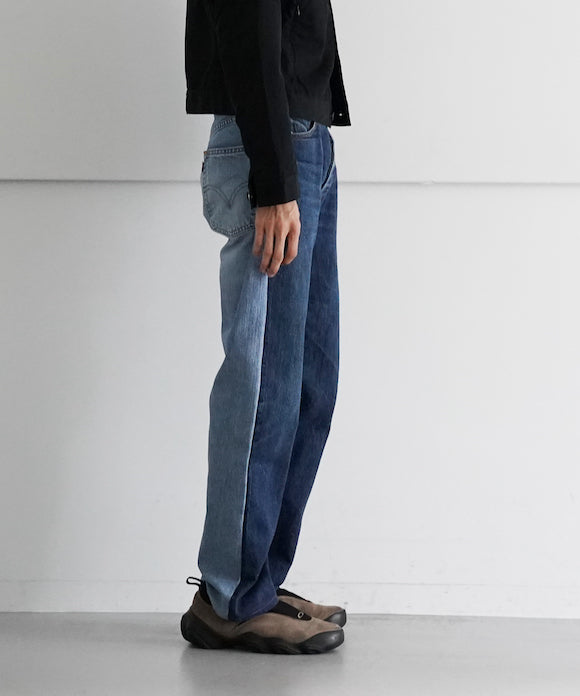 BLESS Jeanspleatfront pack of 2 (s) "a" "DARKBLUE×BLUE"