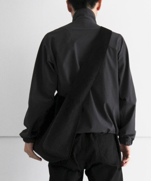 KAIKO Ultrasuede shoulder bag "BLACK"
