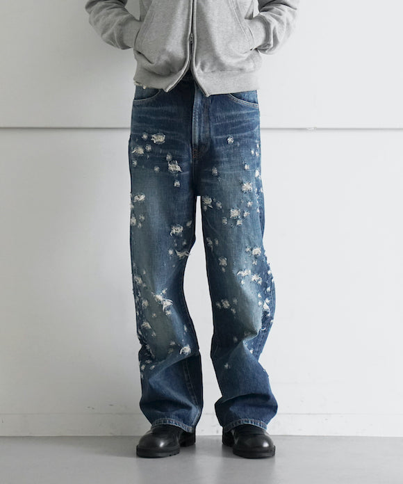 FAKE ASS FLOWERS Shot Gun Wound Denim fake ass flowers デニムLevi’s 501