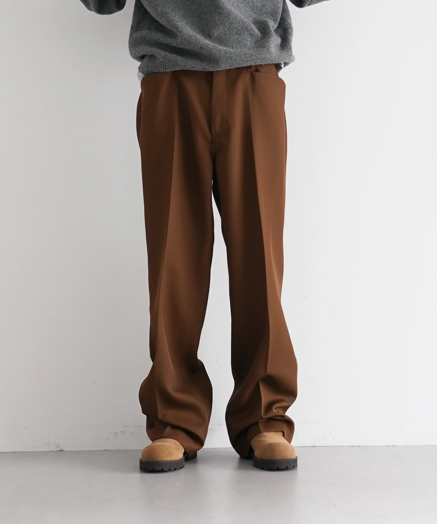 SECOND/LAYER Angel trousers "BROWN"