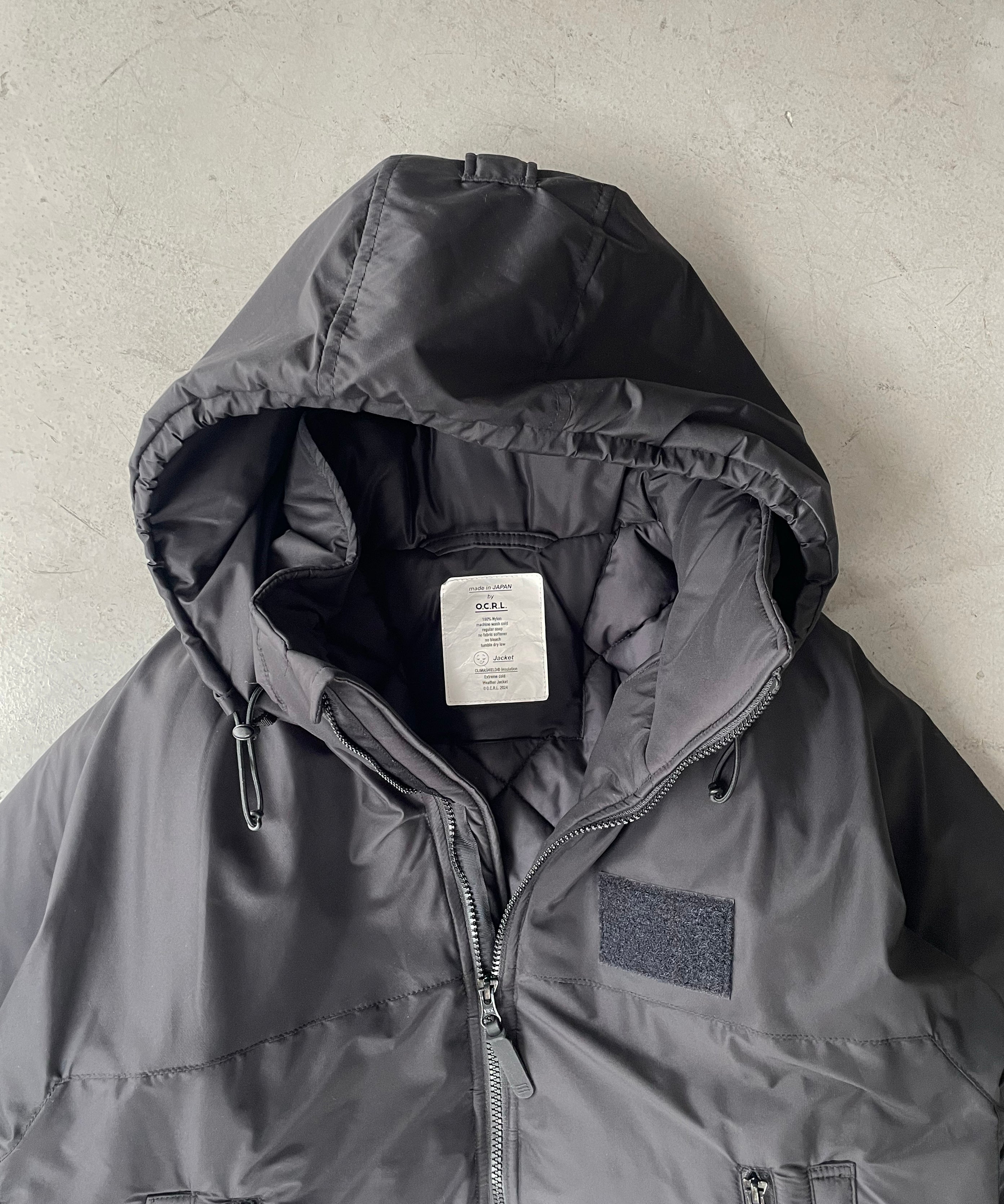 O- Sleepy parka "BLACK"