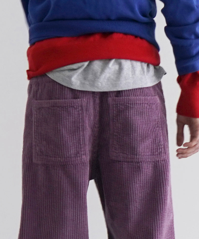 Baserange Tajo wide pants men "CUE PURPLE"