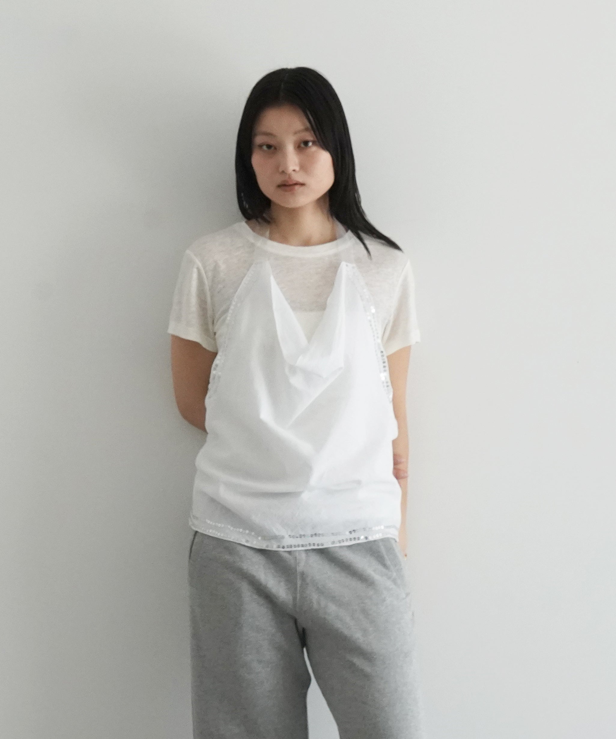 Gimaguas Cala halter top "WHITE"