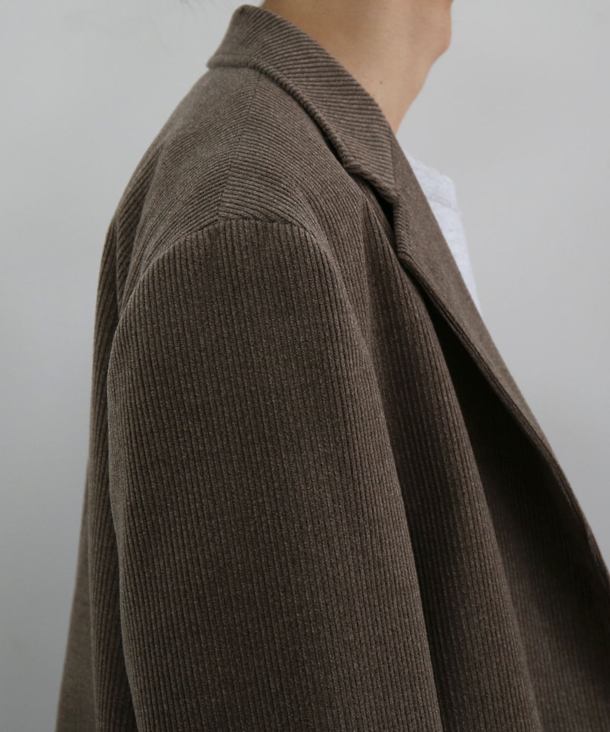 UNUSED Us2581 corduroy jacket "TAUPE"