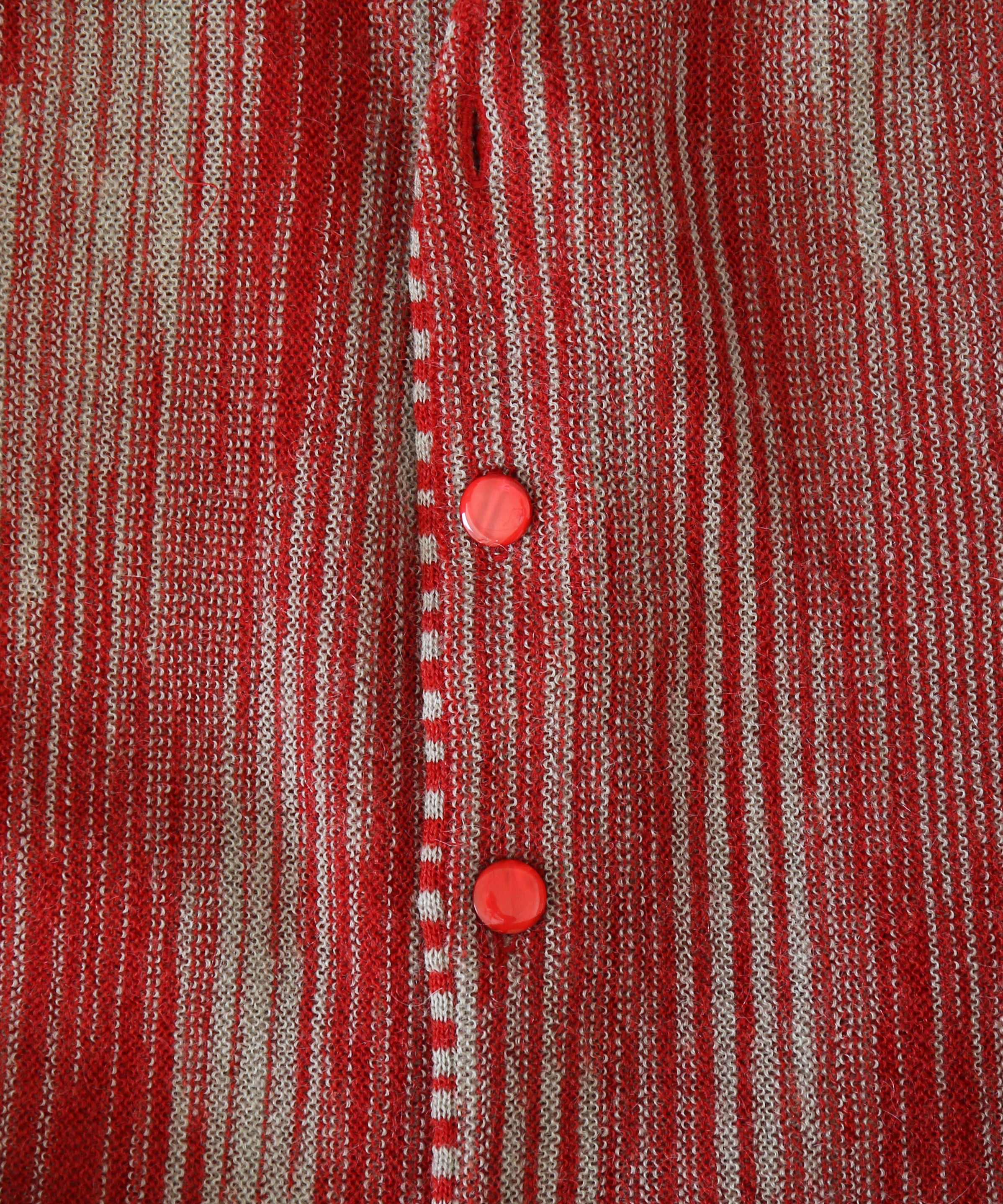 NEEDLES Knit cardigan -crepe weave- "RED"