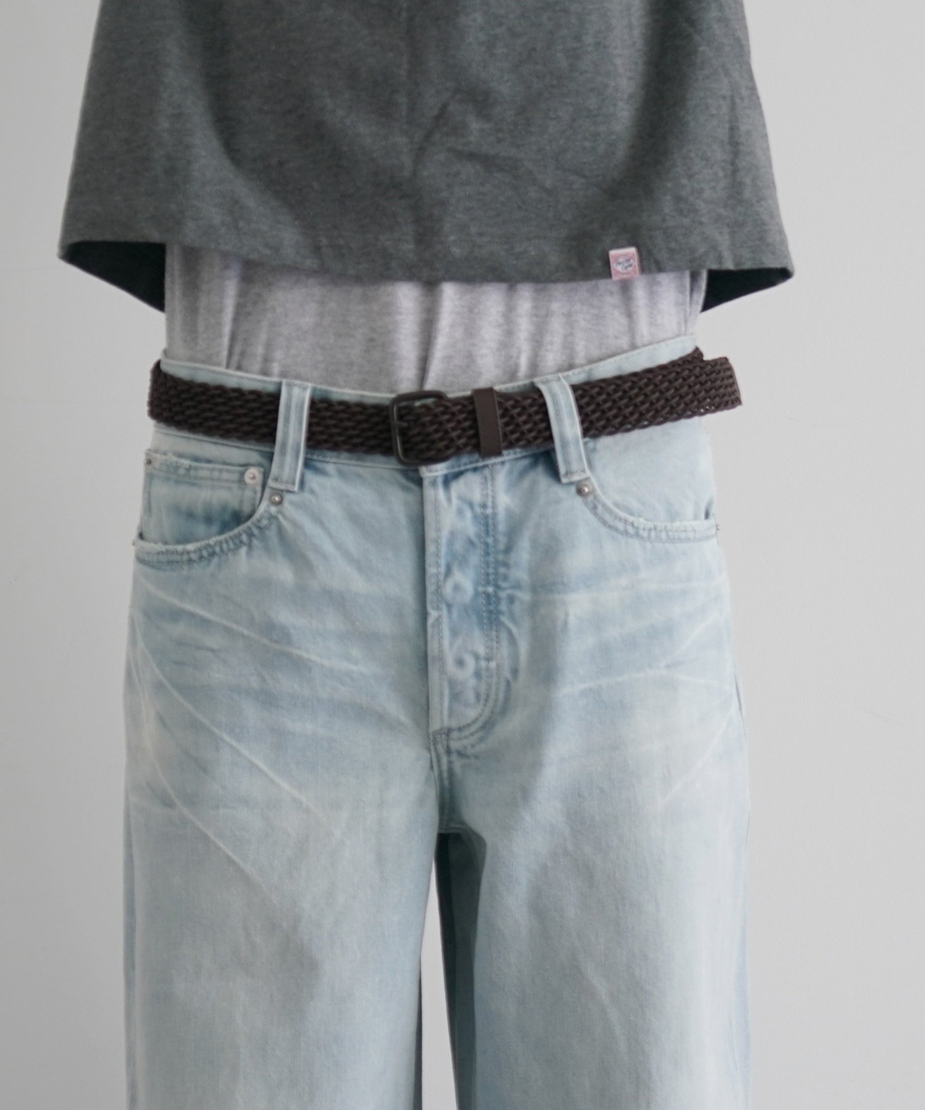FAX COPY EXPRESS Gardener straight-leg denim pants "BLUE"
