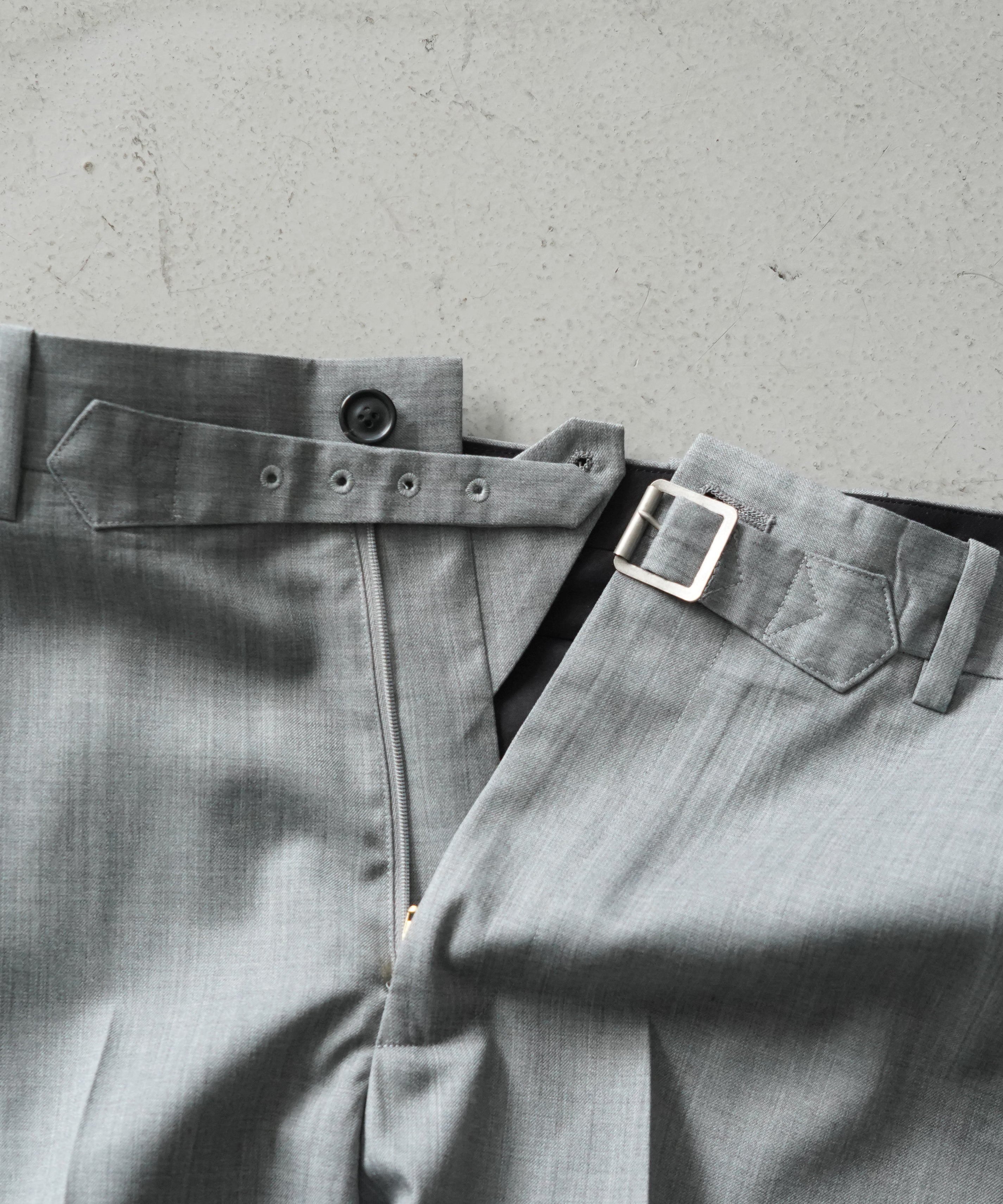 UNUSED Uw1152 wool slacks "GRAY"