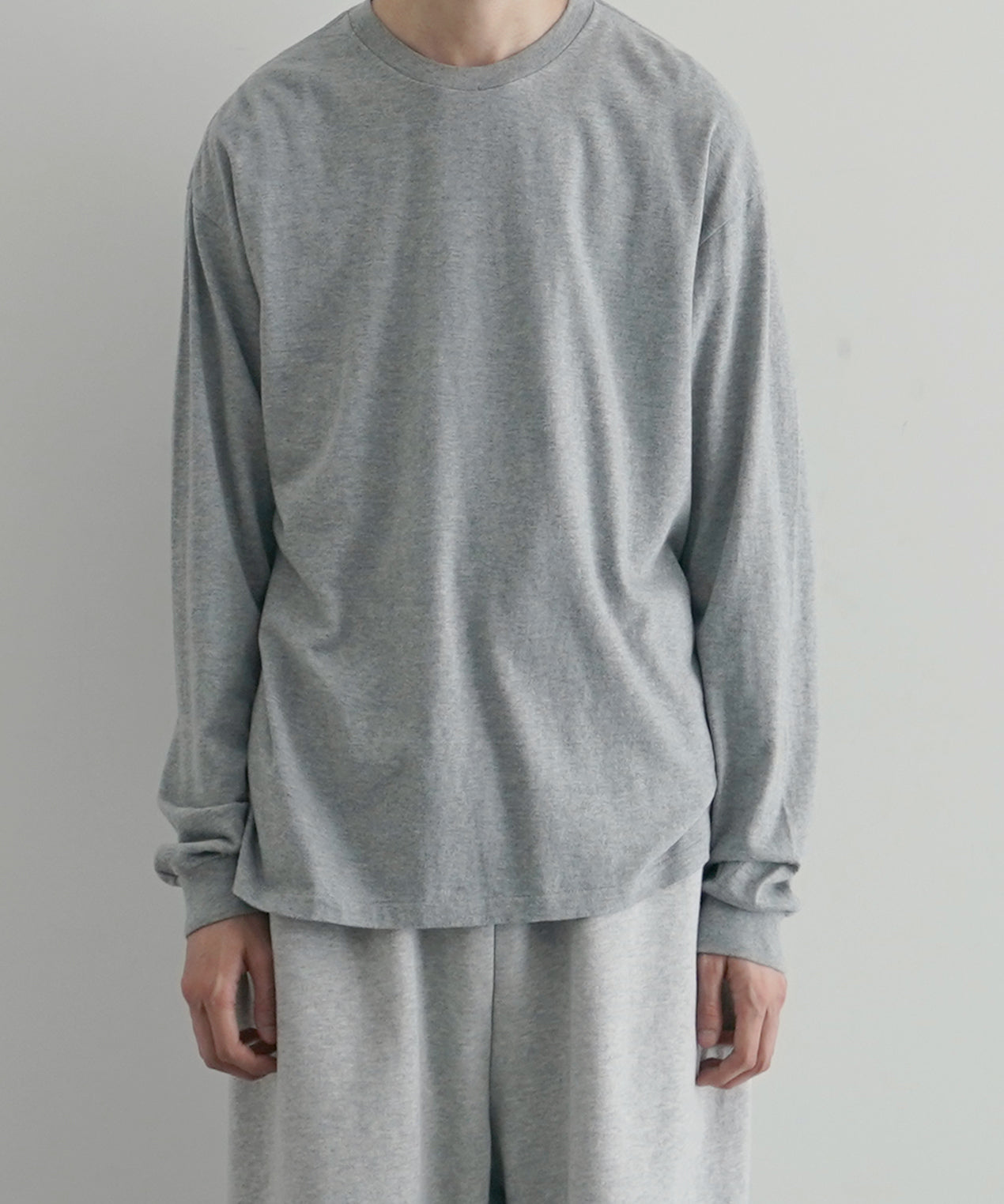 AURALEE Seamless l/s  tee "TOP GRAY"