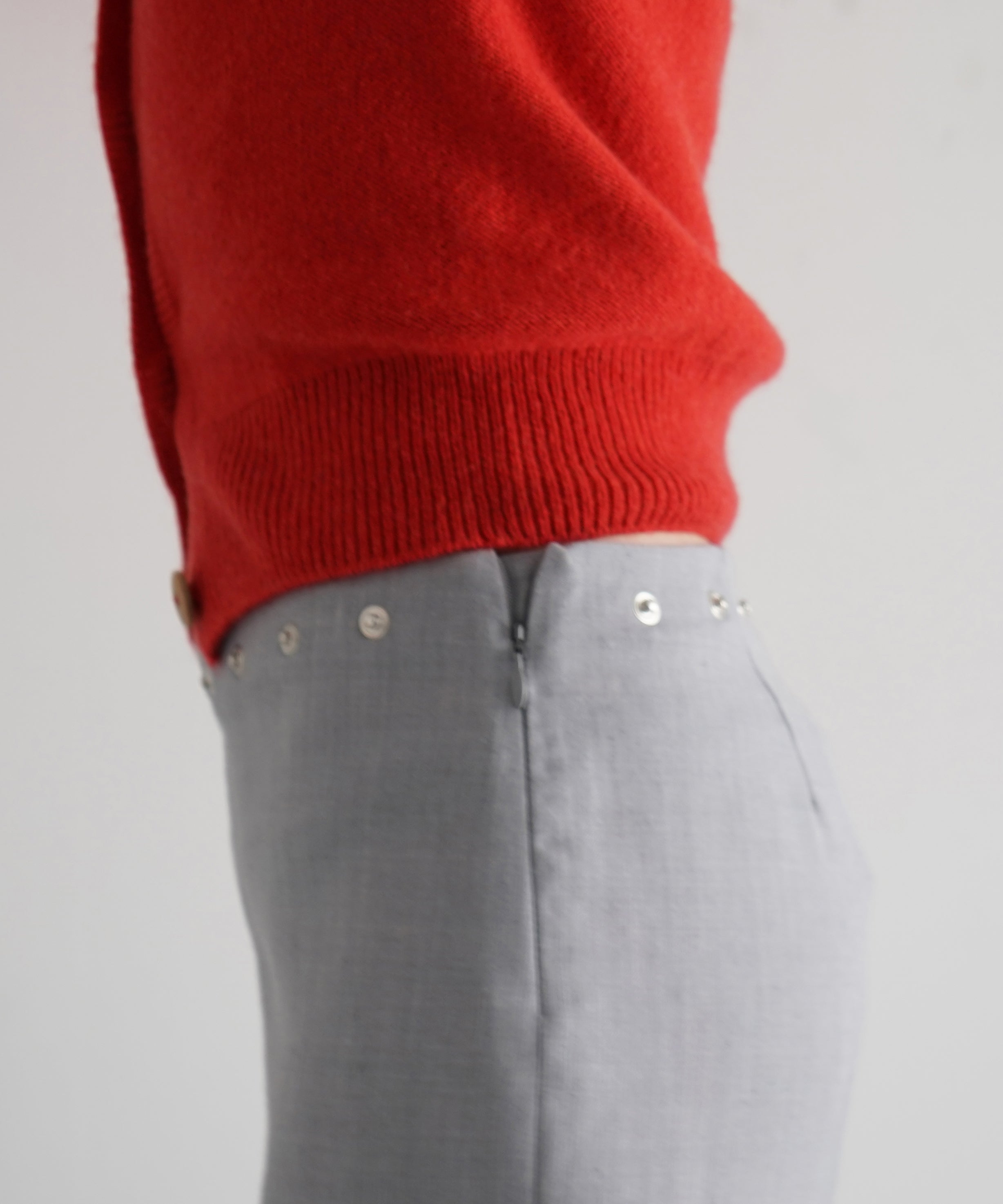 Baserange Tier cardigan "MELOGRANO RED"