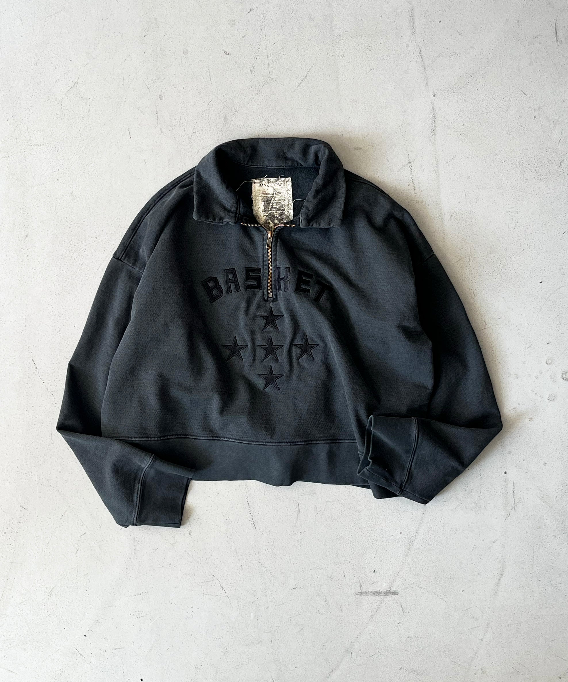 Basketcase Spelout, quarter-zip "BONE"