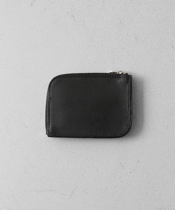 ED ROBERT JUDSON Box stitch l-zip purse "BLACK"