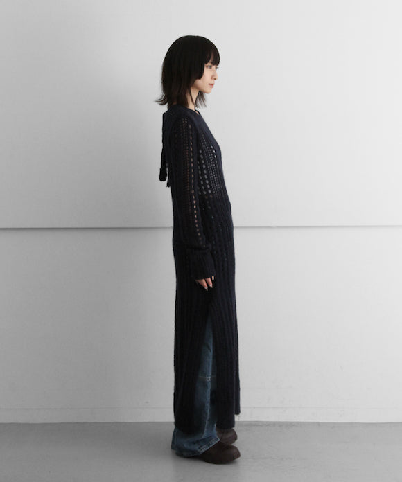 GANNI Mohair lace dress "SKY CAPTAIN"