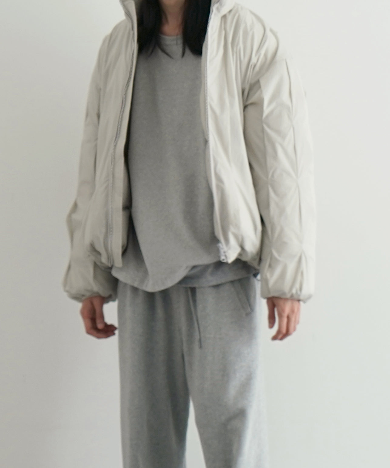 POST ARCHIVE FACTION(PAF) Cocoon Down "LIGHT GREY"
