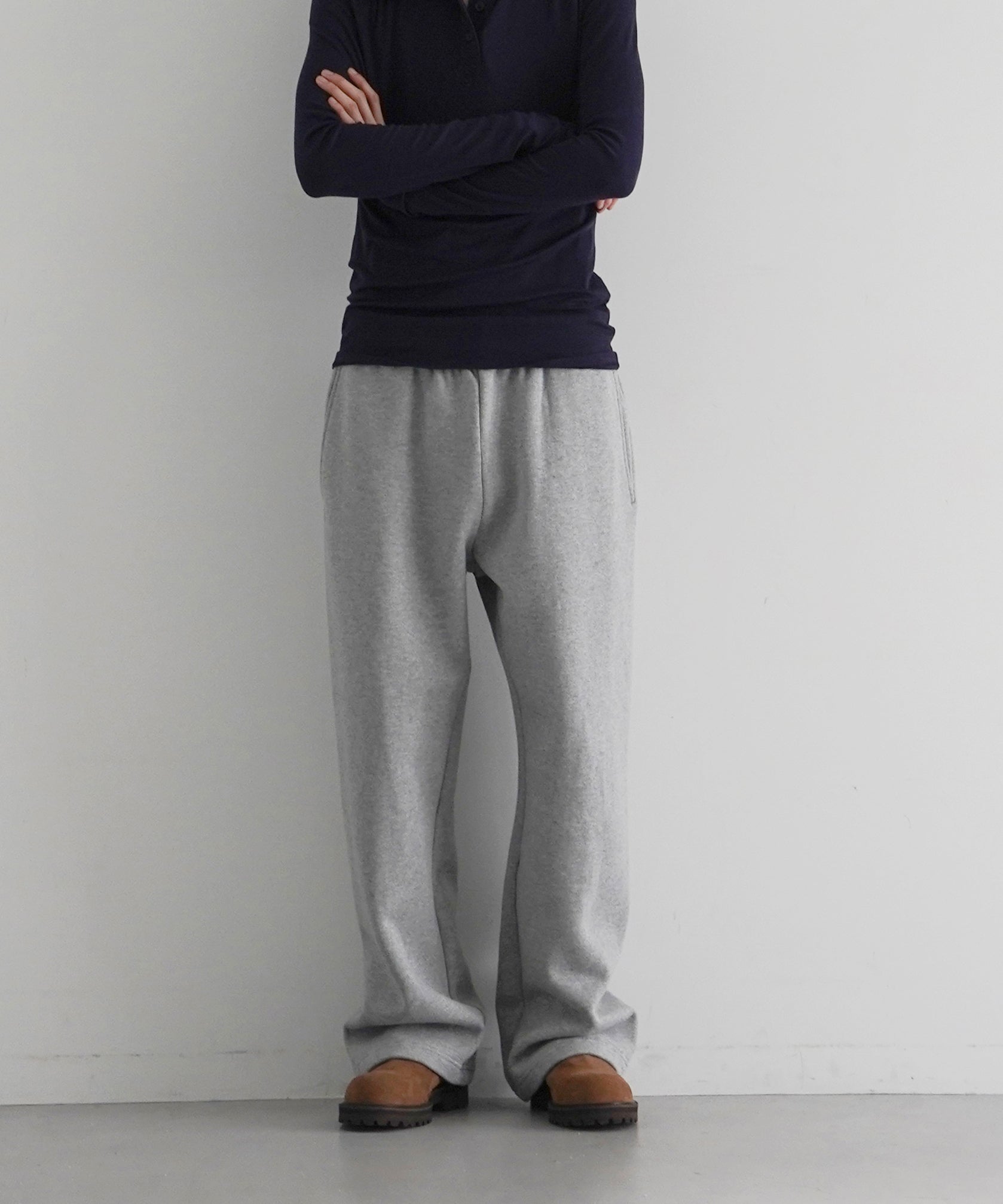 ENTIRE STUDIOS Straight leg sweatpant "HEATHER GREY"