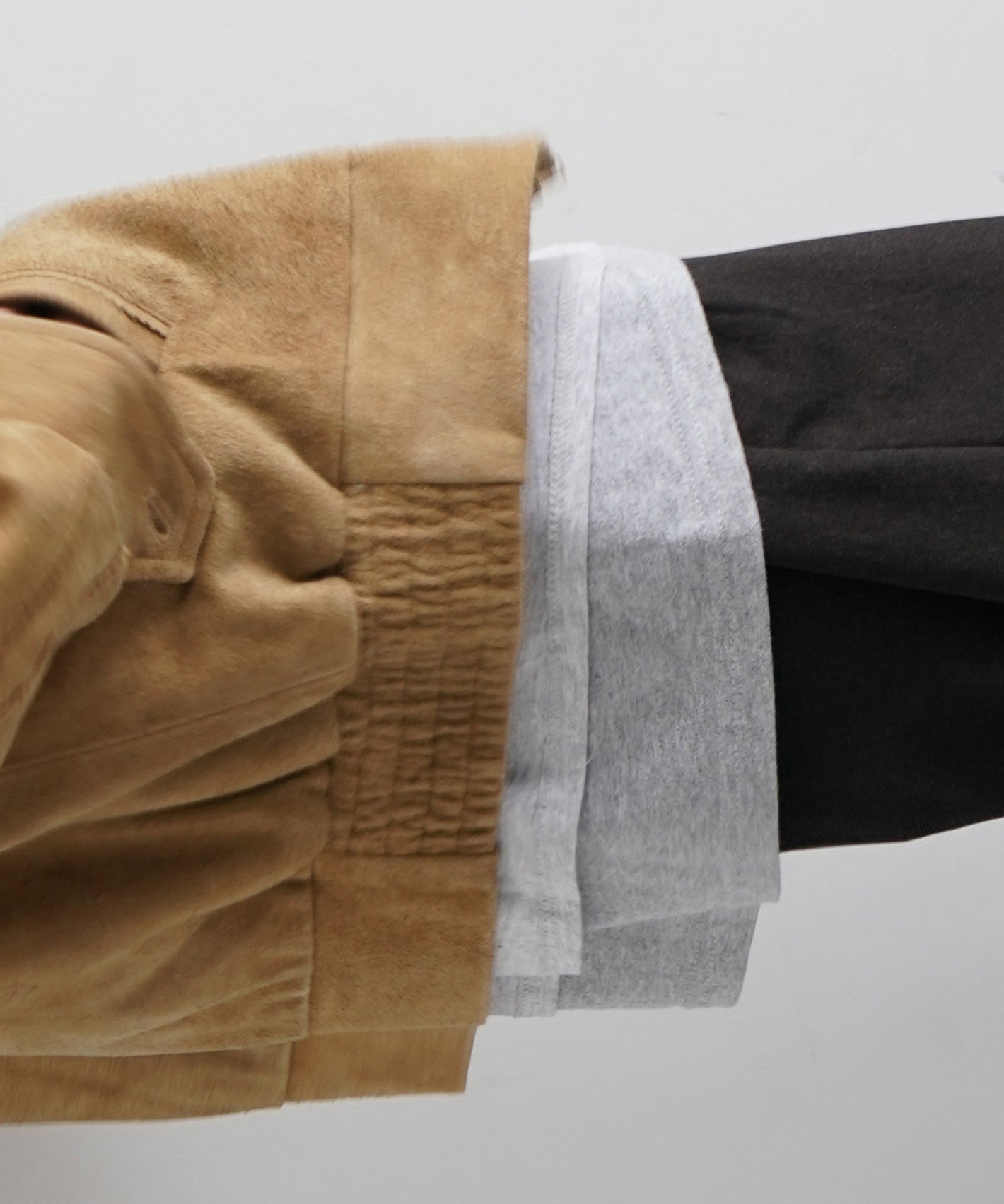 UNUSED Us2516 suede jacket "BEIGE"