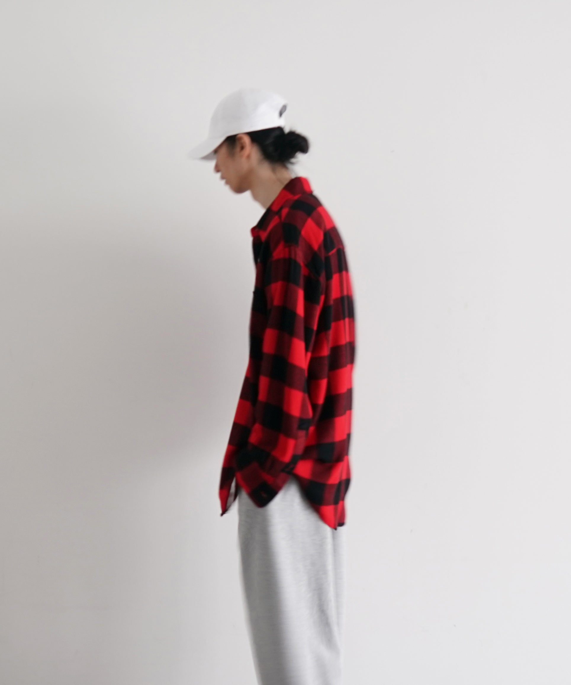 KAIKO Flannel check shirt "RED"