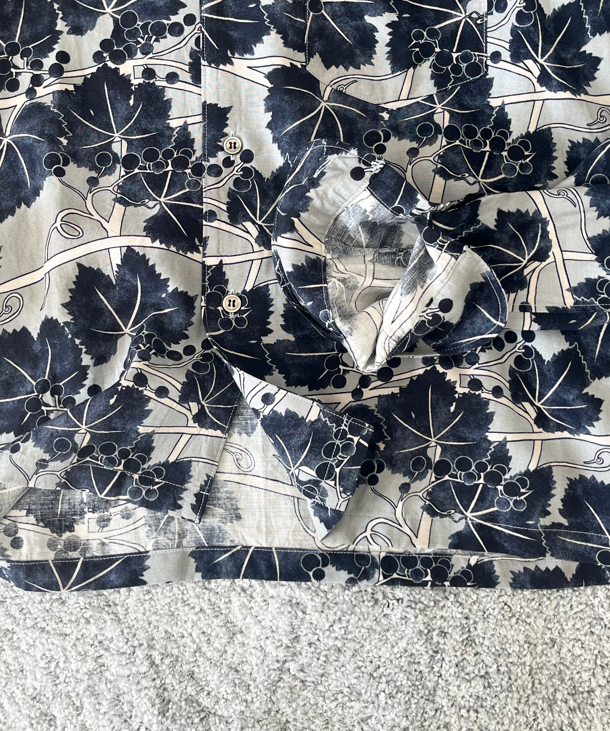 UNUSED Us2565 Long sleeve print shirt "GRAY"