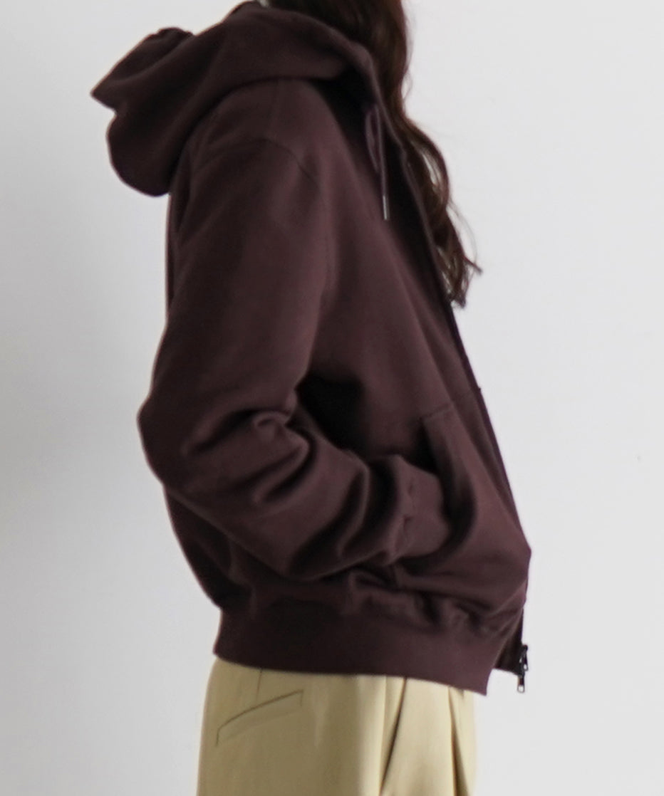 KAIKO Double zip parka "BROWN"