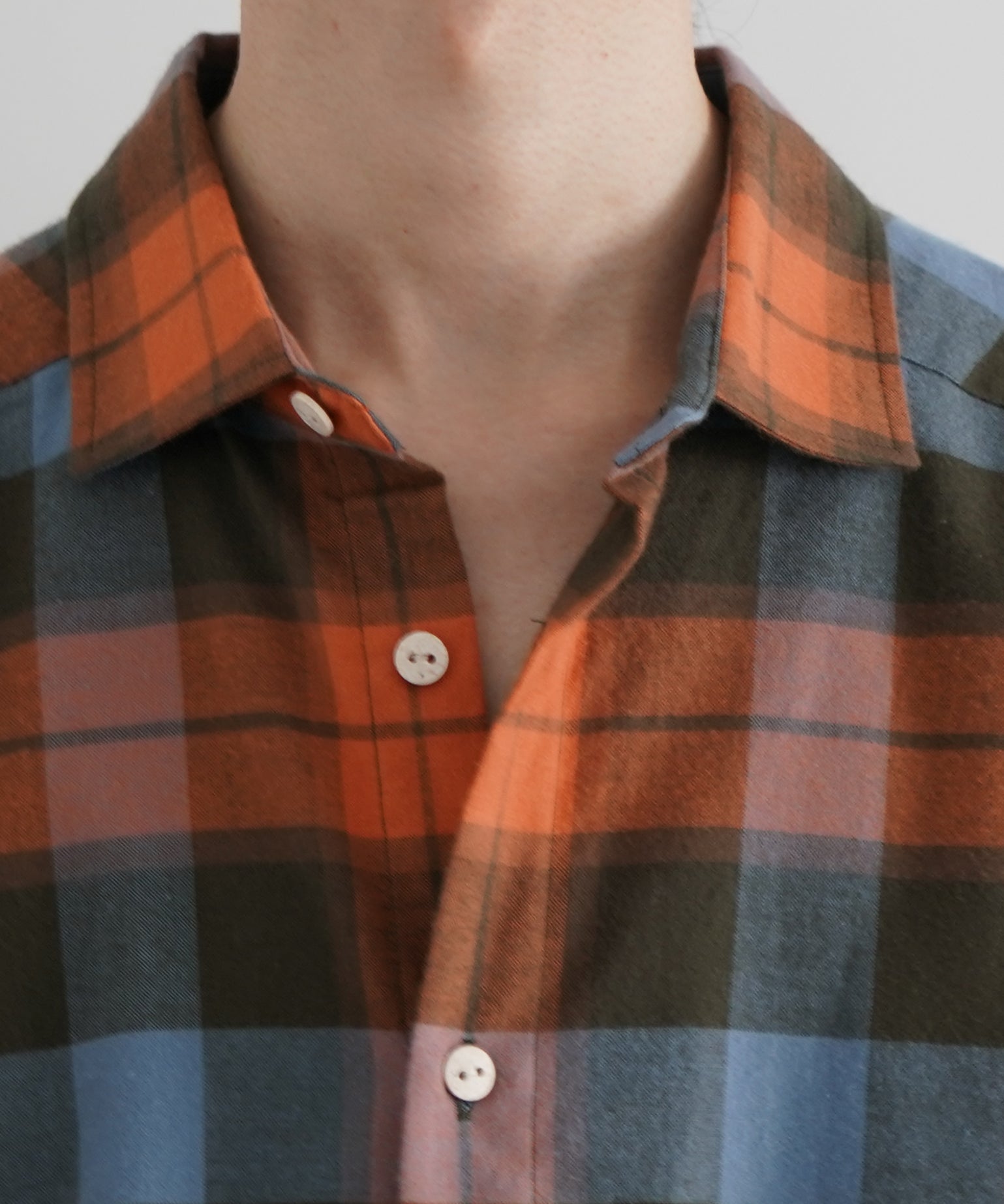Baserange Claude shirt "FRAME PLAID"