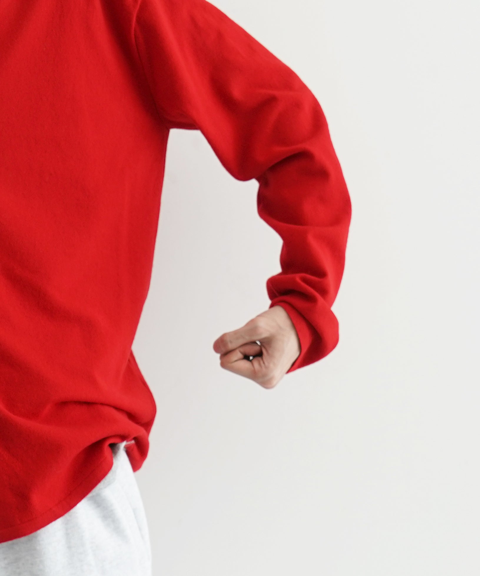AURALEE Light wool sweat p/o "RED"