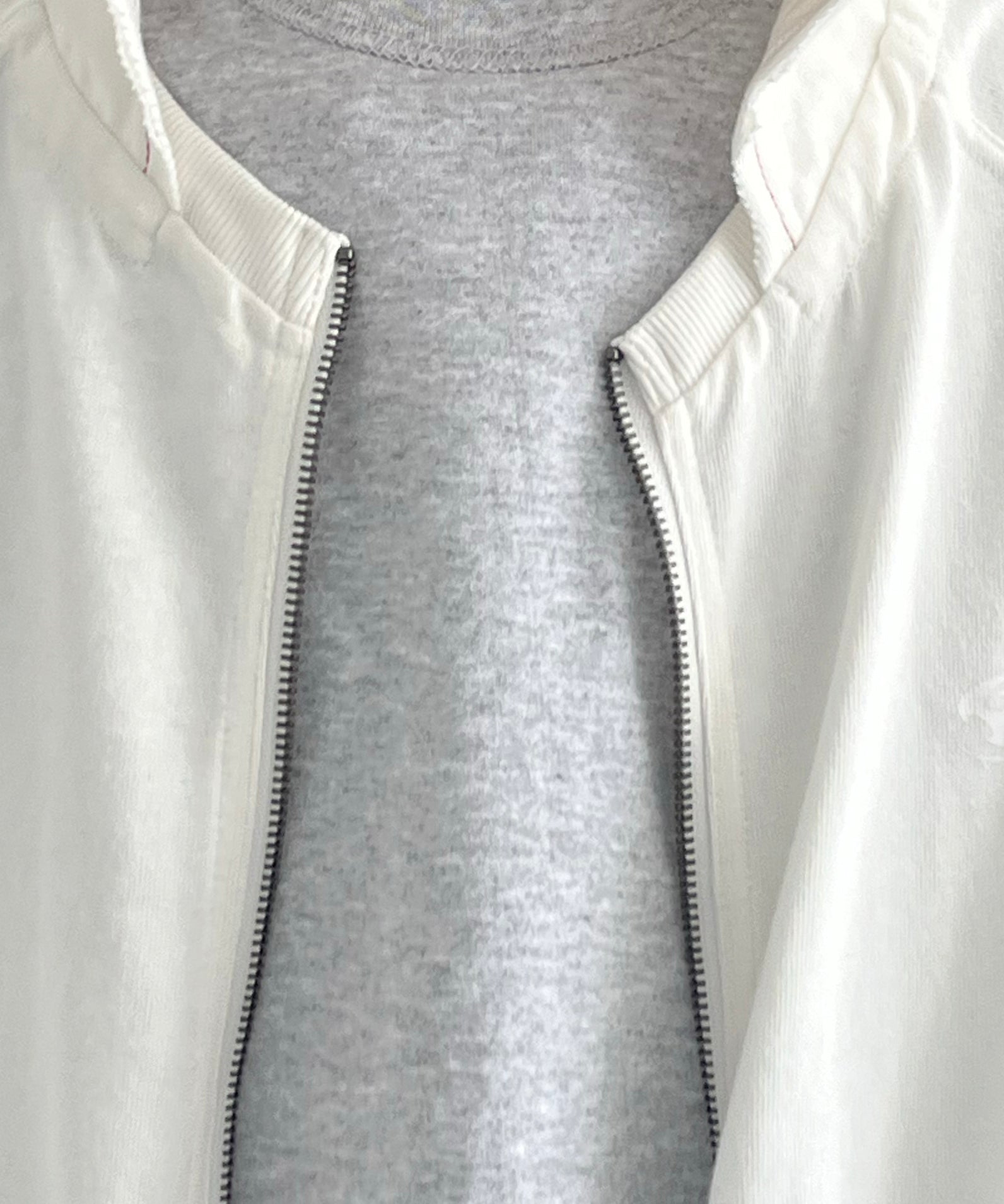SAN SAN GEAR Washed hoodie zip-up "IVORY"