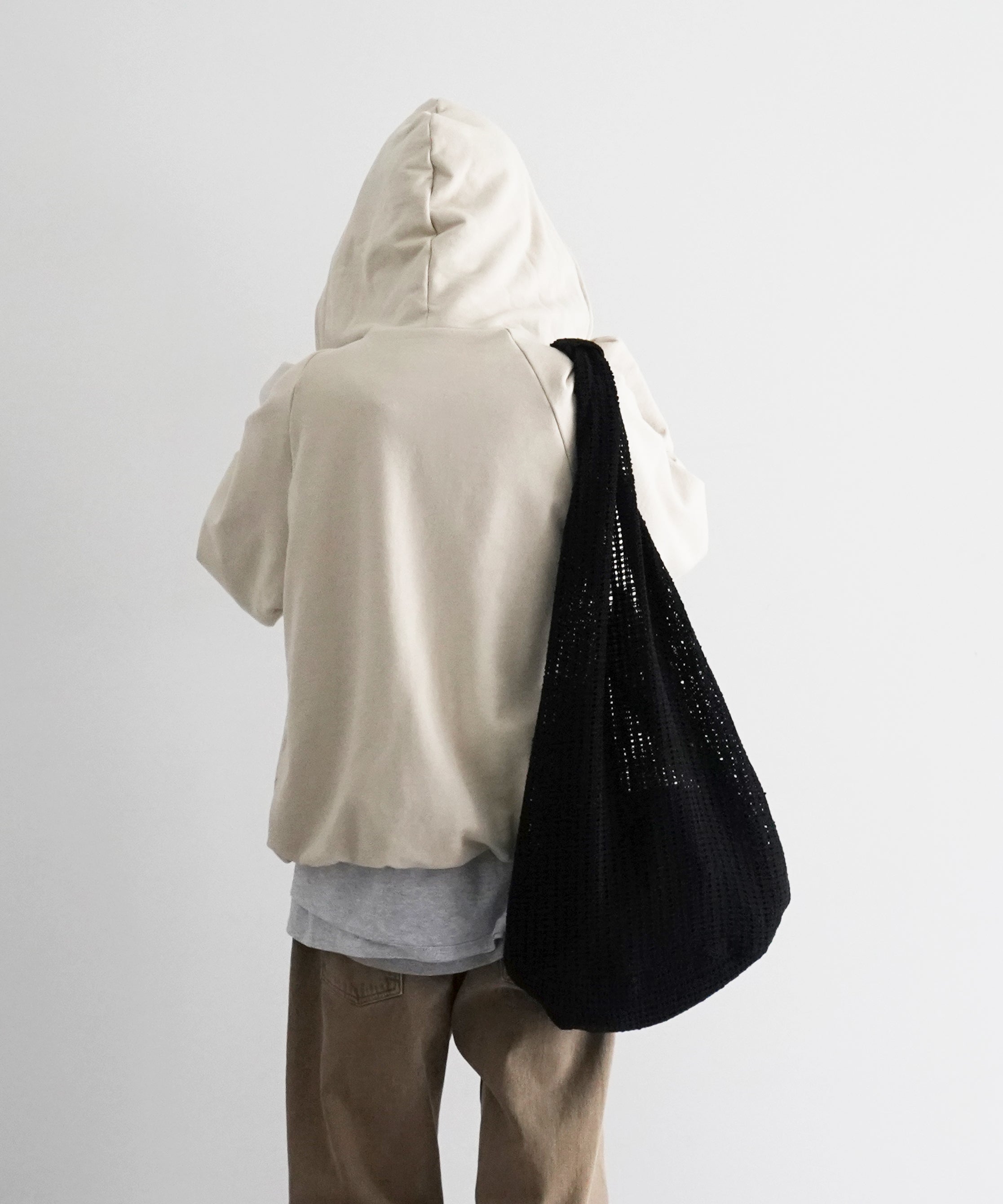OUR LEGACY Drip bag "BLACK ROMANTIC CROCHET"