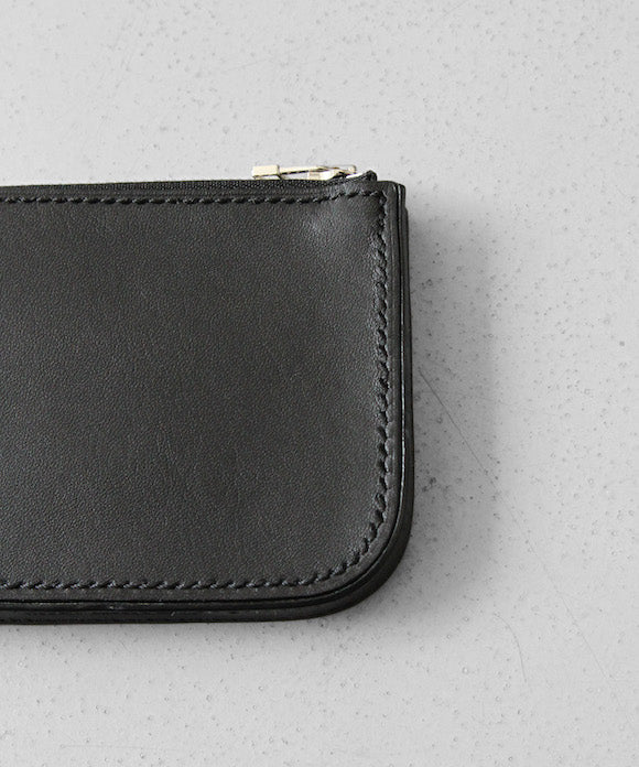 ED ROBERT JUDSON Box stitch l-zip purse "BLACK"