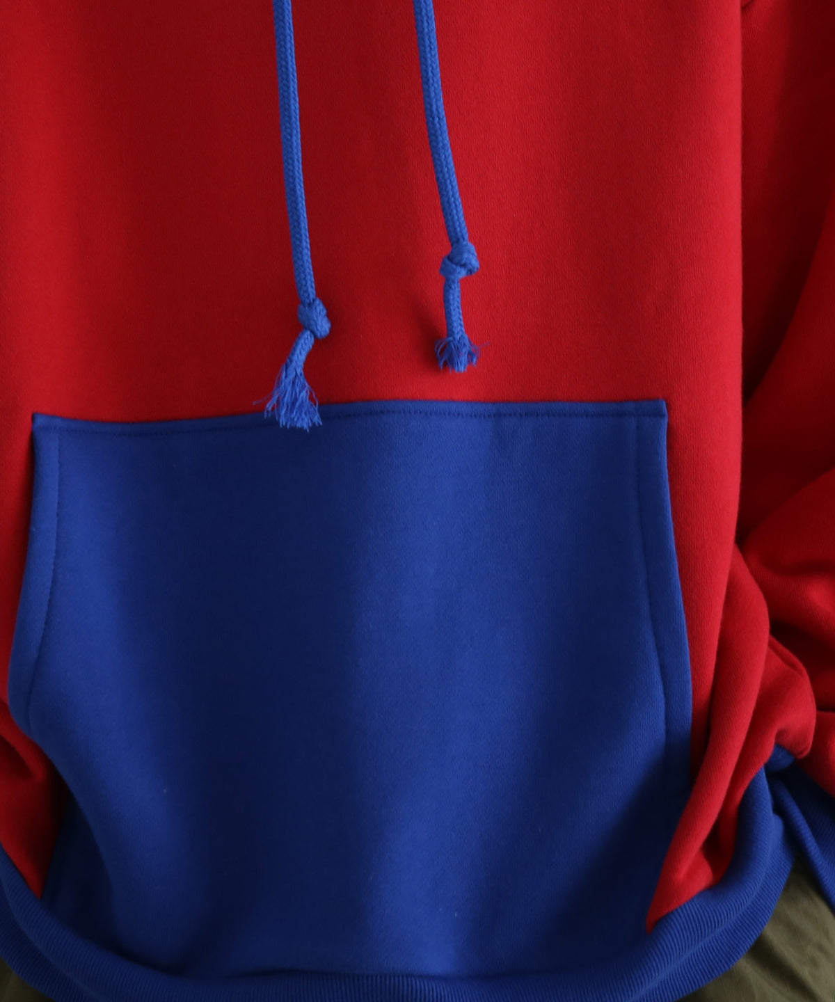 KOOKY ZOO 2Tone hoodie "RED×BLUE"