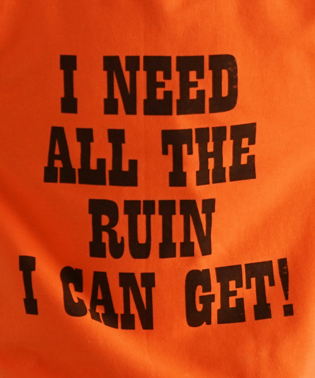 Black Weirdos Charlie crewneck sweatshirt "ORANGE"