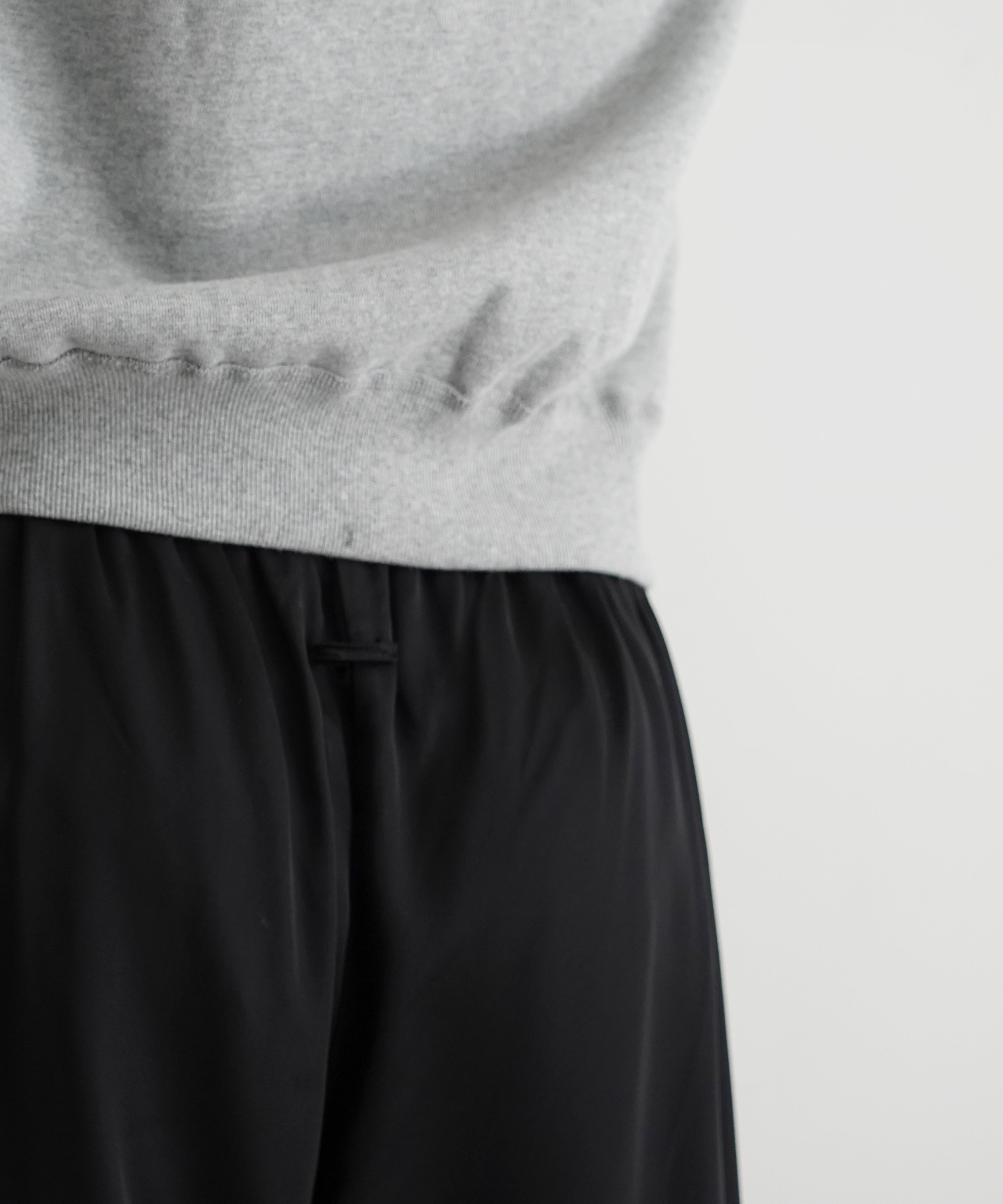 Baserange Cravat pants "BLACK"