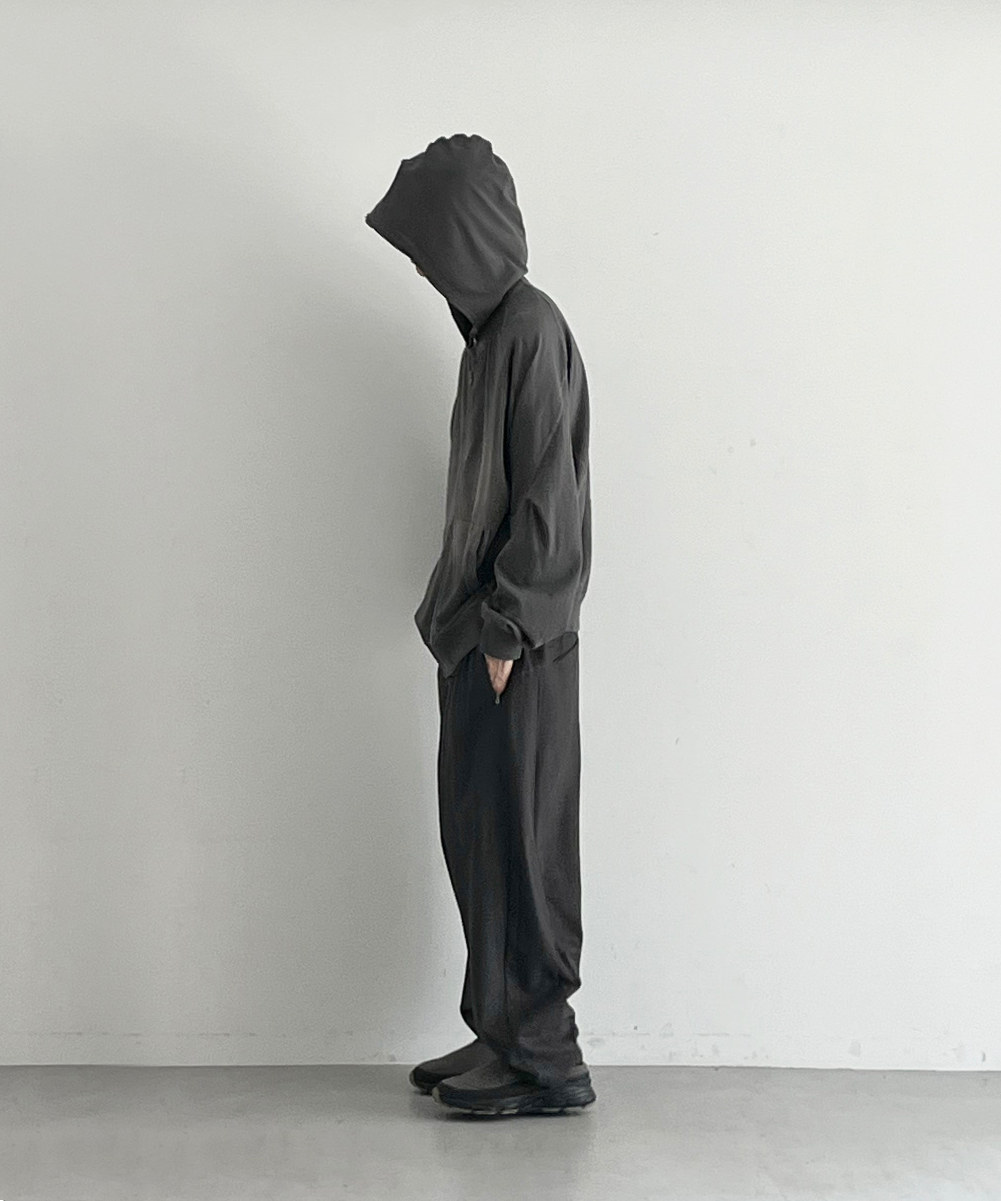 SAN SAN GEAR Washed hoodie zip-up "CHARCOAL"