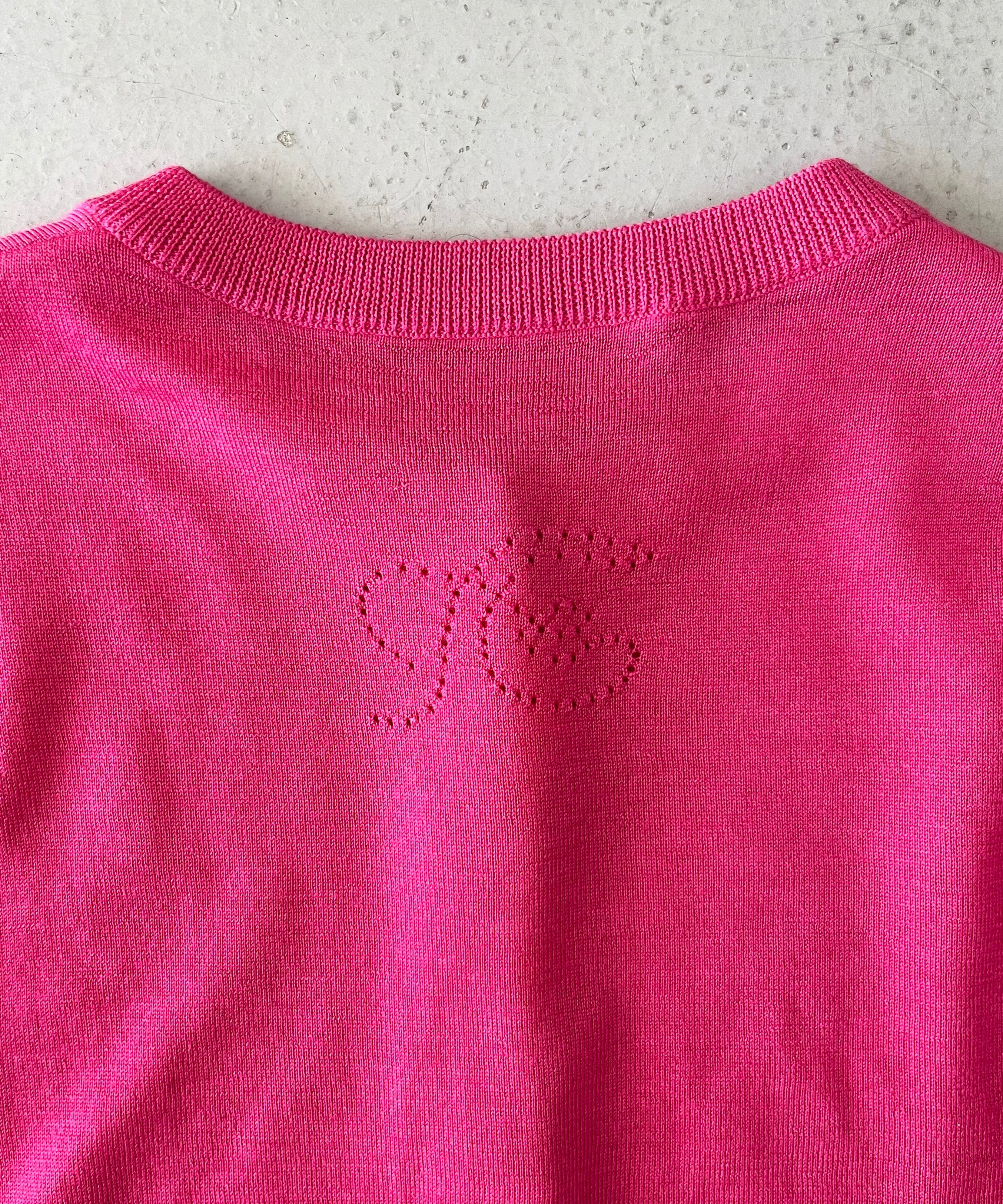 FAX COPY EXPRESS Summer garden ultra-thin fitted top "PINK"