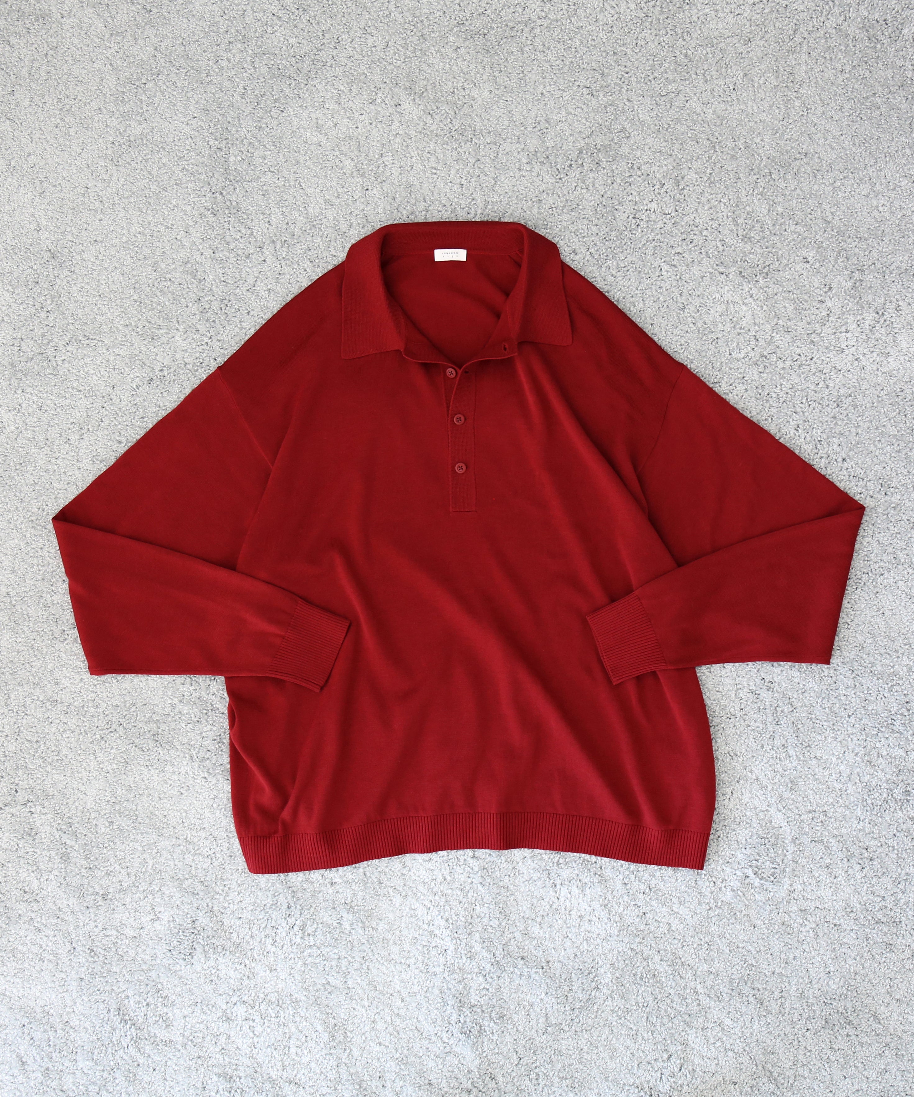 【EXCLUSIVE】crepuscule L/s polo "SAX"