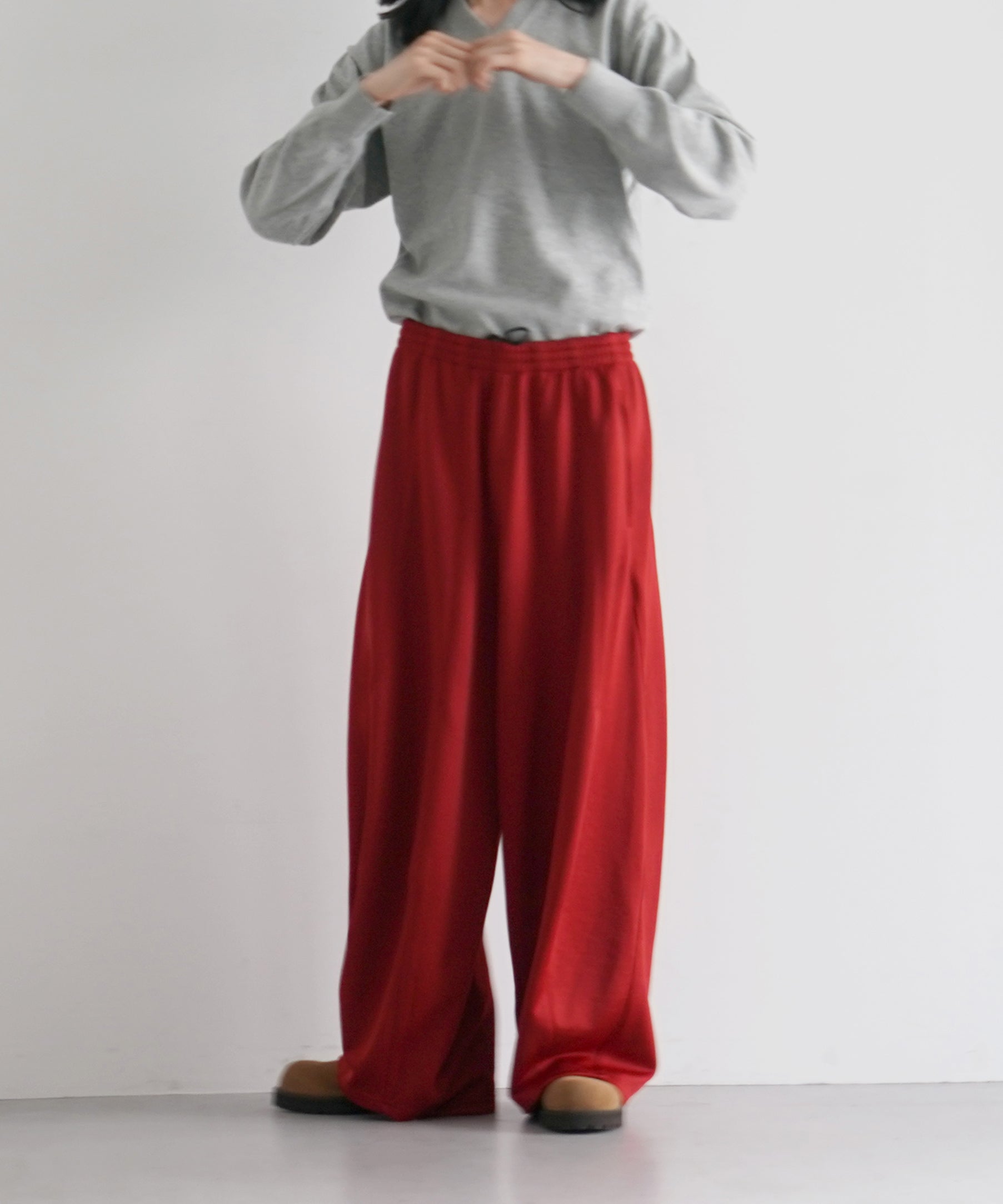 NEEDLES H.d. sweat pant - bright jersey "RED"