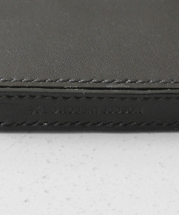 ED ROBERT JUDSON Box stitch l-zip purse "BLACK"