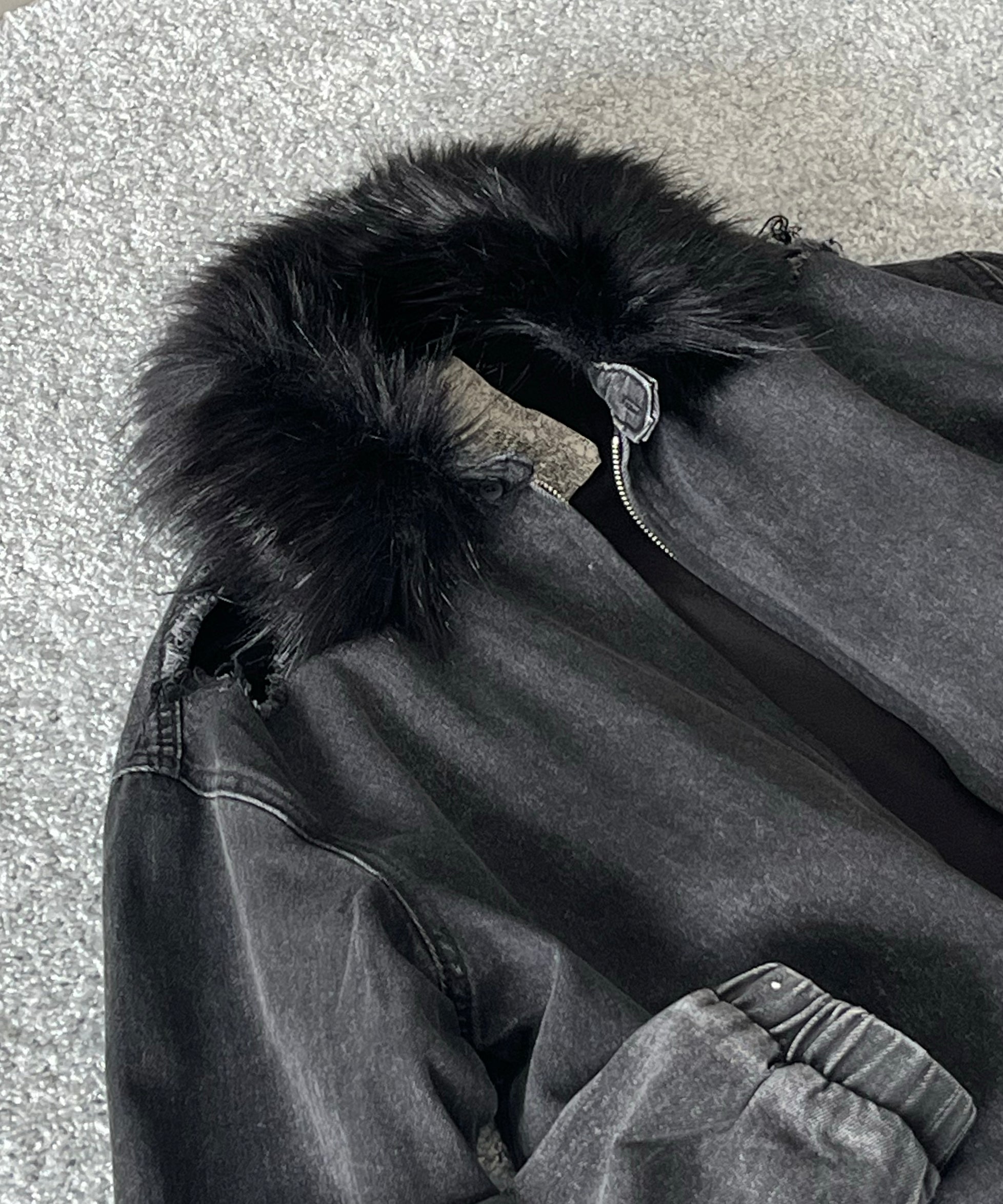 Basketcase Villain,gritter jacket "BLACK"