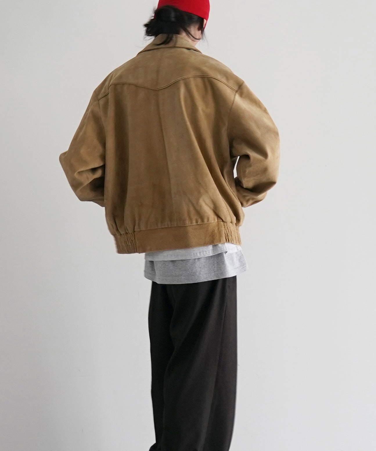 UNUSED Us2516 suede jacket "BEIGE"